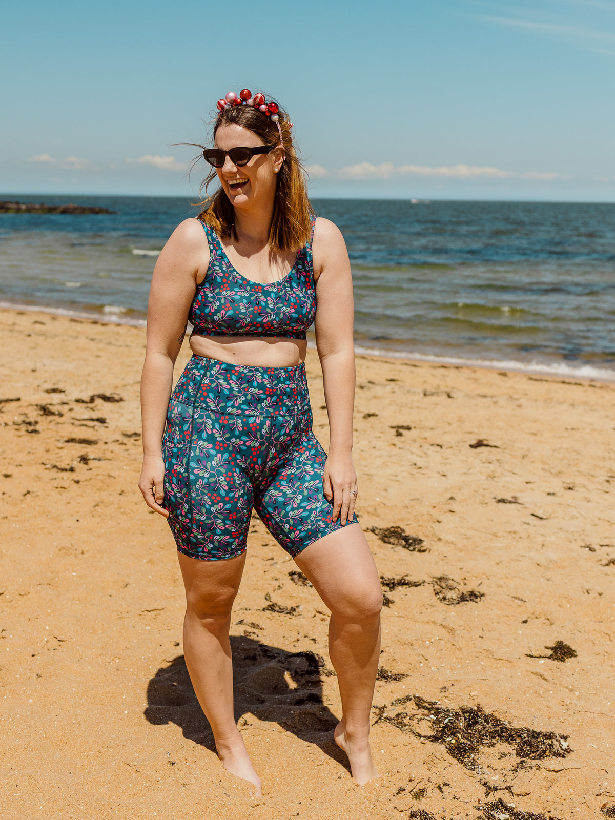 Wild Cherry Active Swim Crop