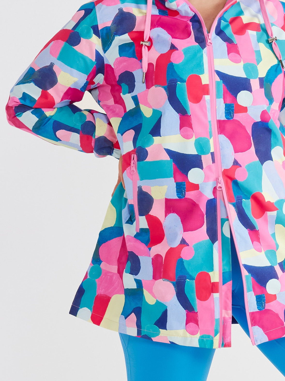 Confetti Jewels Longline Raincoat
