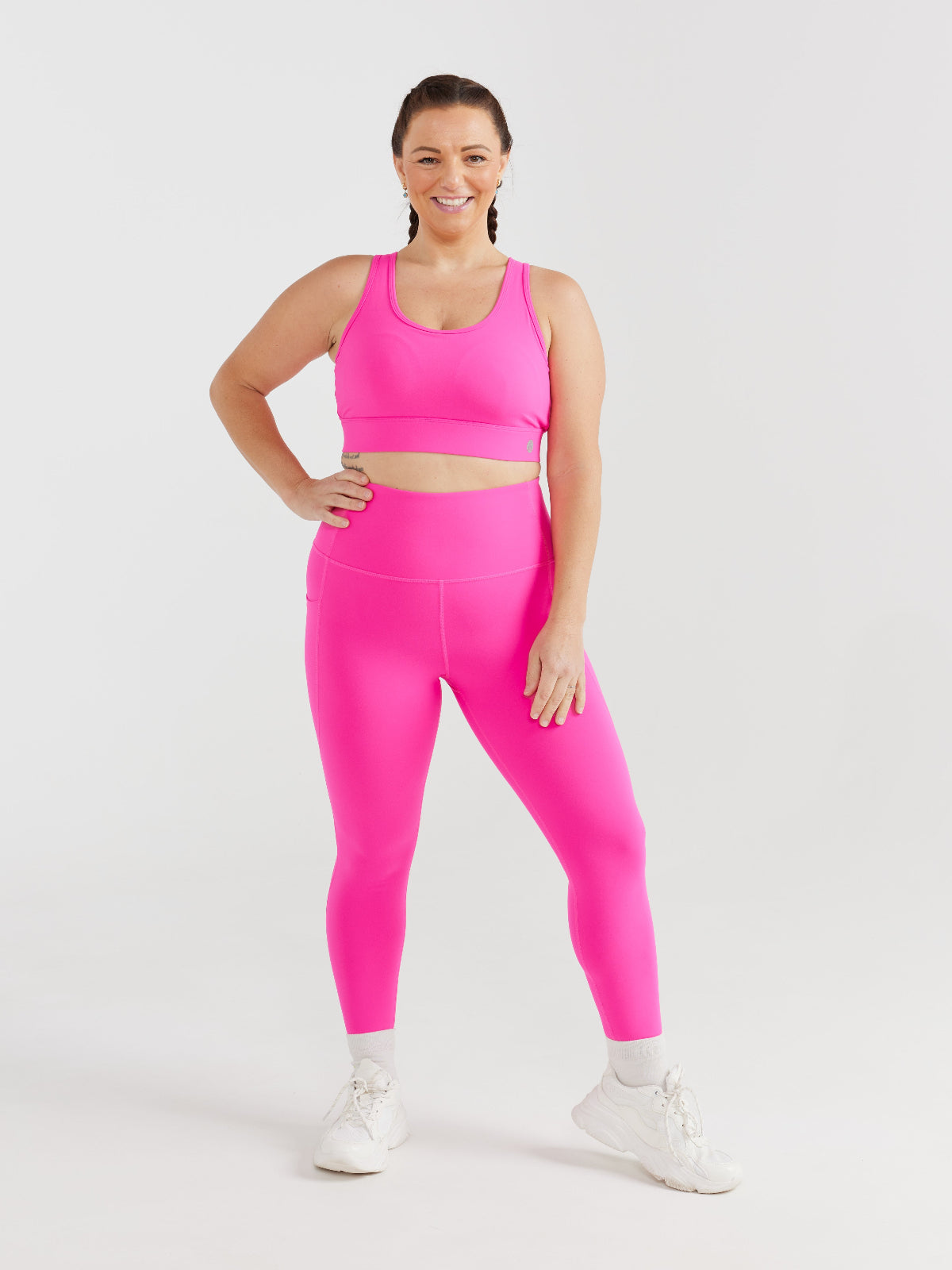 Hot Pink Elevate Legging - 7/8 length