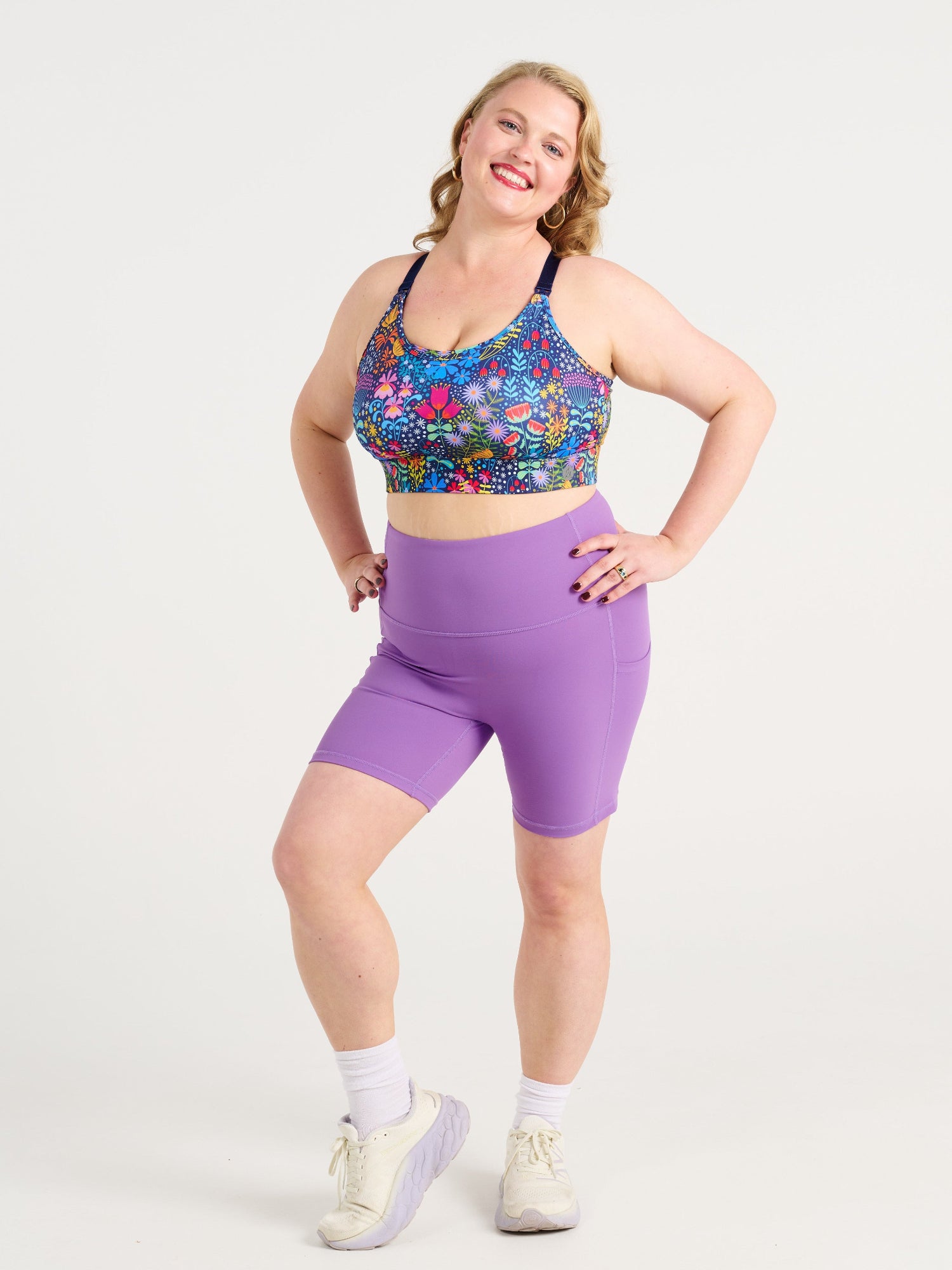 Dusty Grape SleekFit Shortie Bike Shorts, worn by Ruby