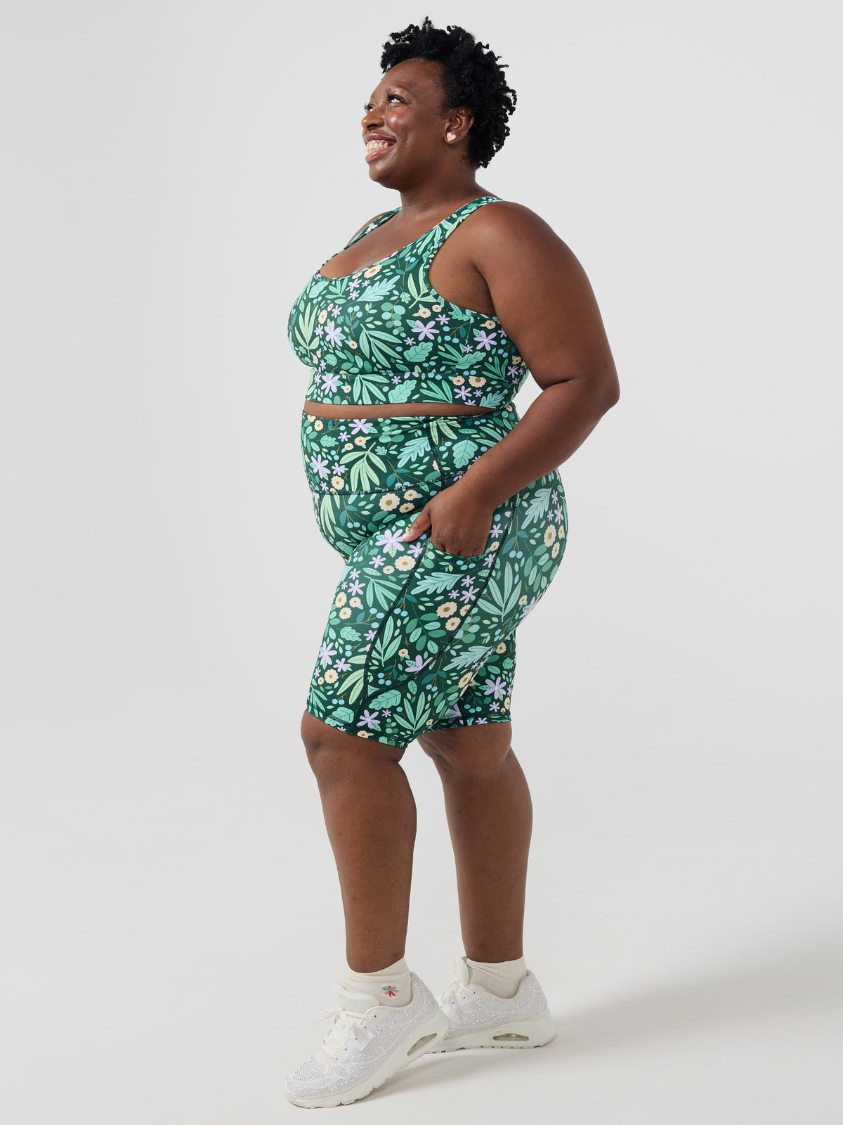 Leaves & Blooms Everyday Bike Shorts