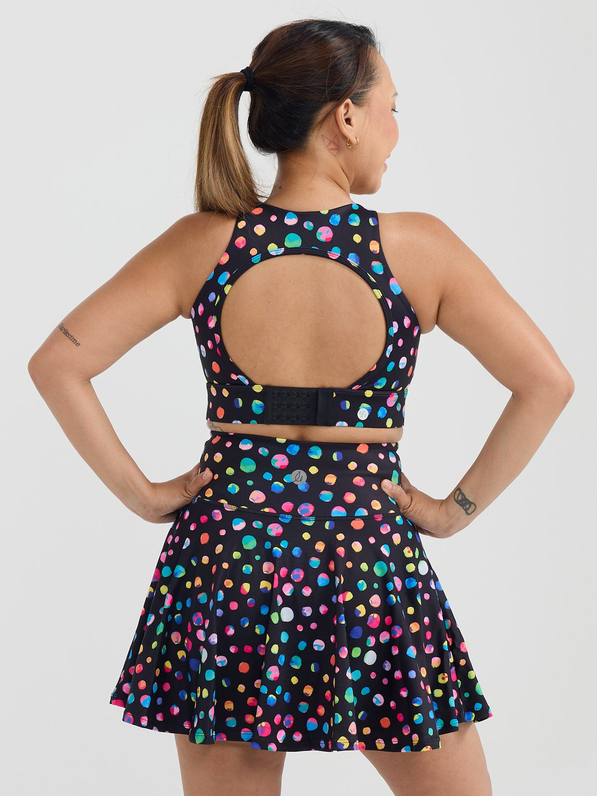 Night Polka Liberty Hookback Nursing Crop