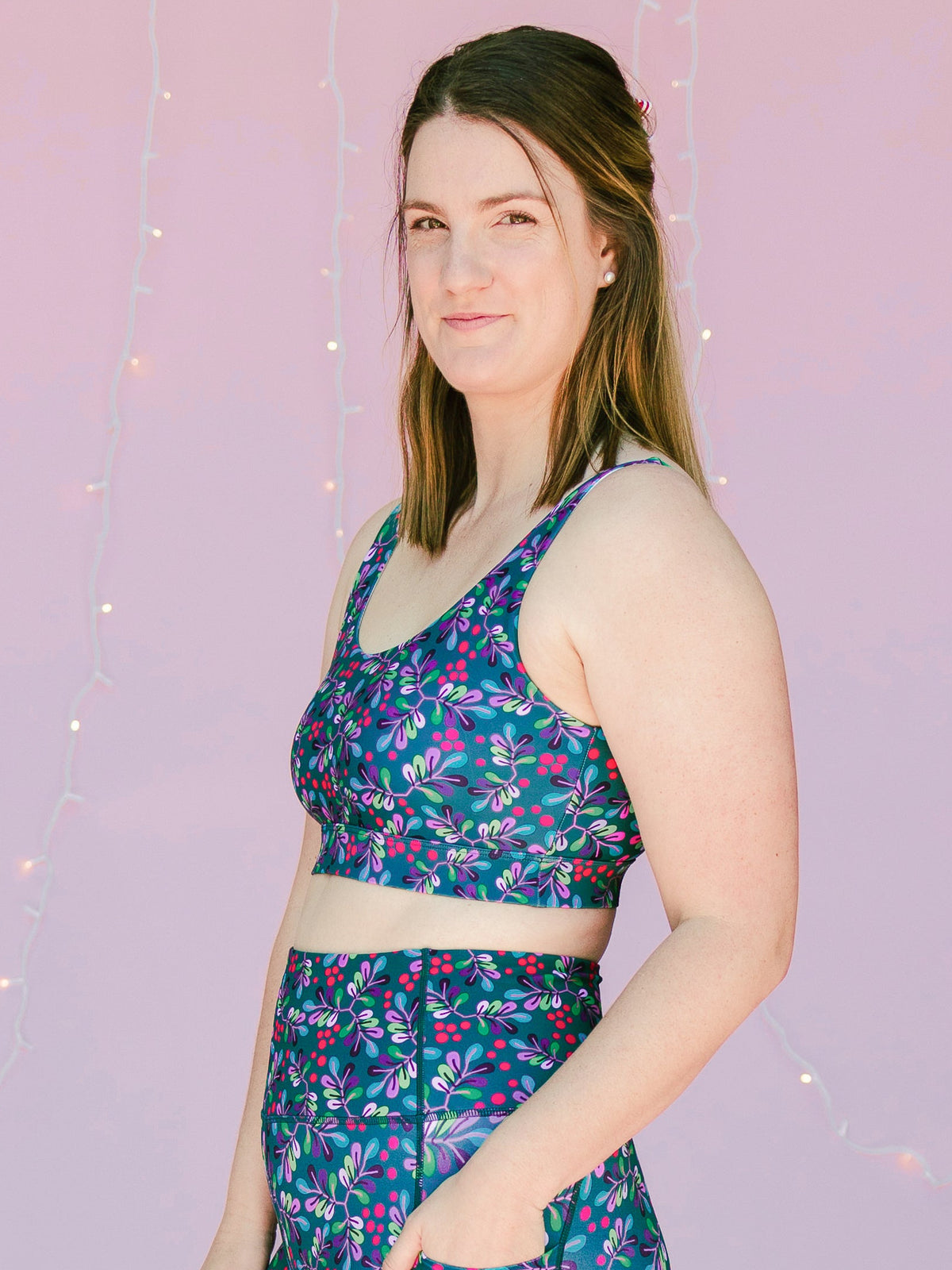 Wild Cherry Active Swim Crop