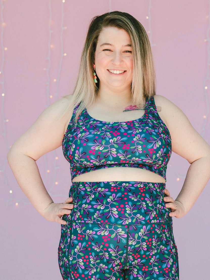 Wild Cherry Active Swim Crop