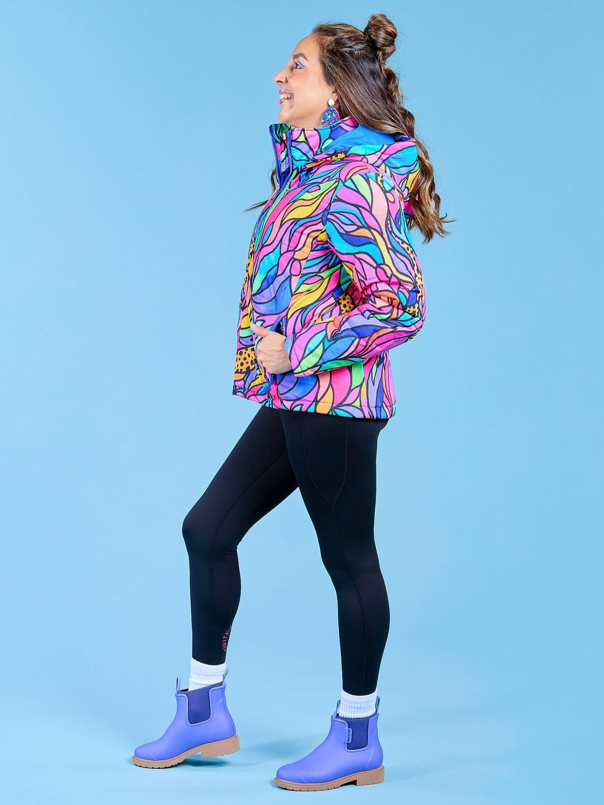 Amazon Hooded Puffer Jacket - winter jacket warm colourful waterproof