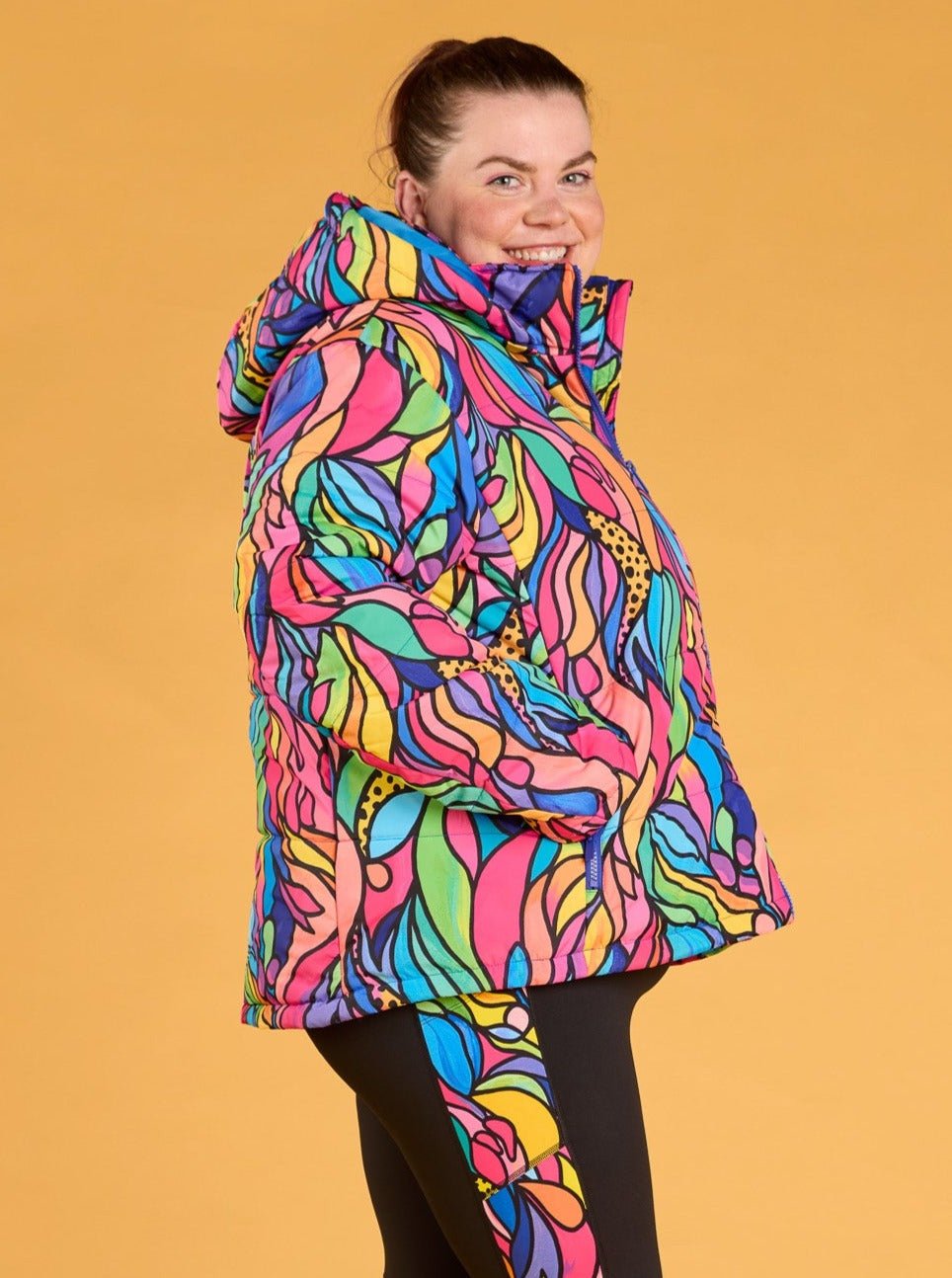Amazon Hooded Puffer Jacket - vegan friendly puffer jacket for women