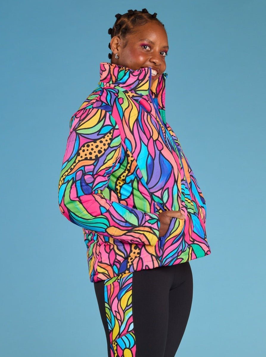 Amazon Hooded Puffer Jacket - winter jacket petite size warm colourful