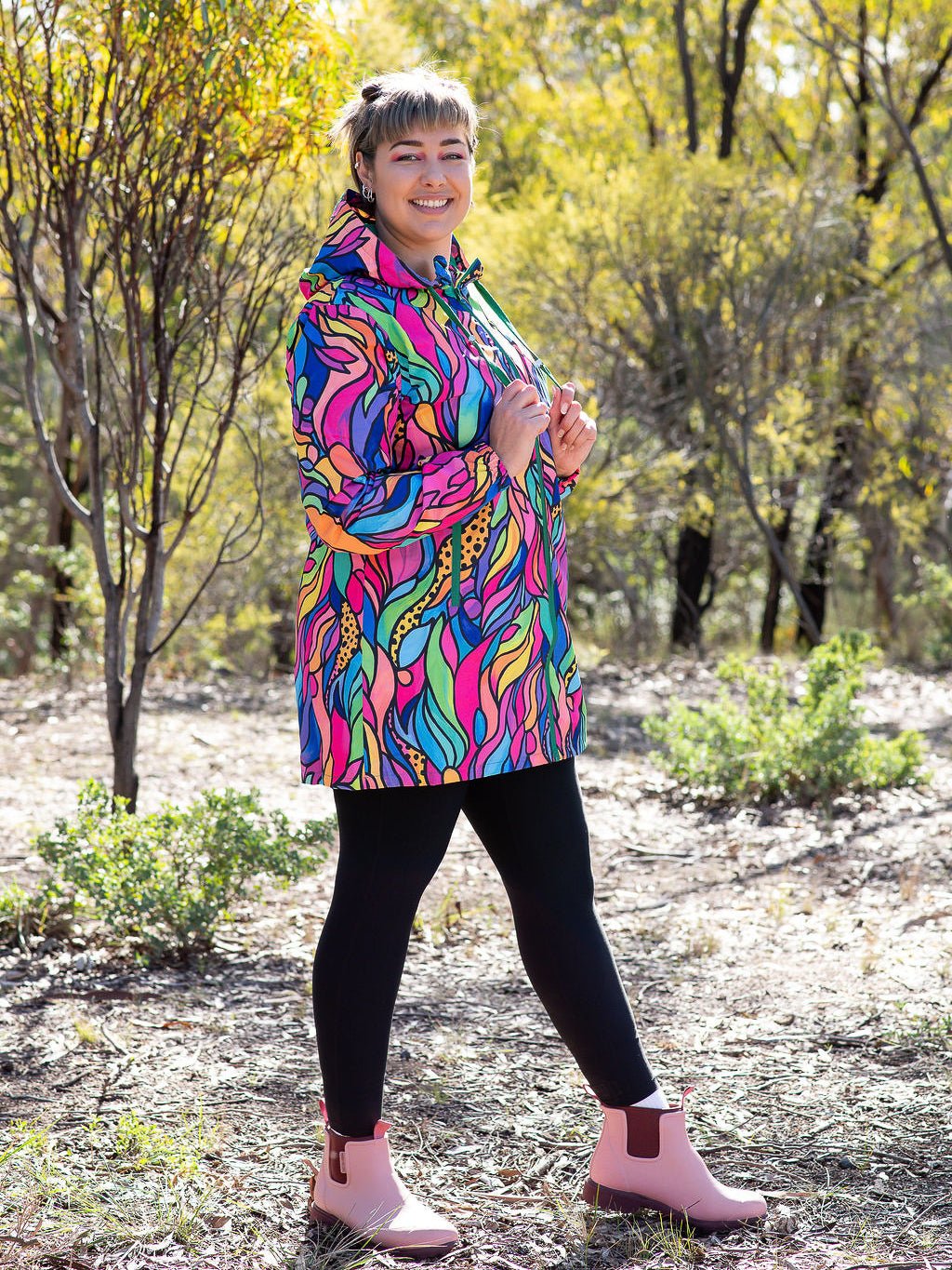 Amazon Longline Raincoat - women's lightweight waterproof jacket with hood