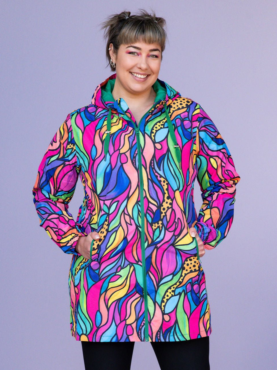 Amazon Longline Raincoat - waterproof colourful raincoats plus size