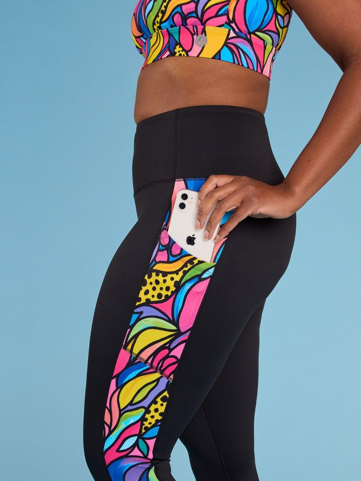 Amazon - Power Legging - 7/8 length - black high waisted leggings with pockets