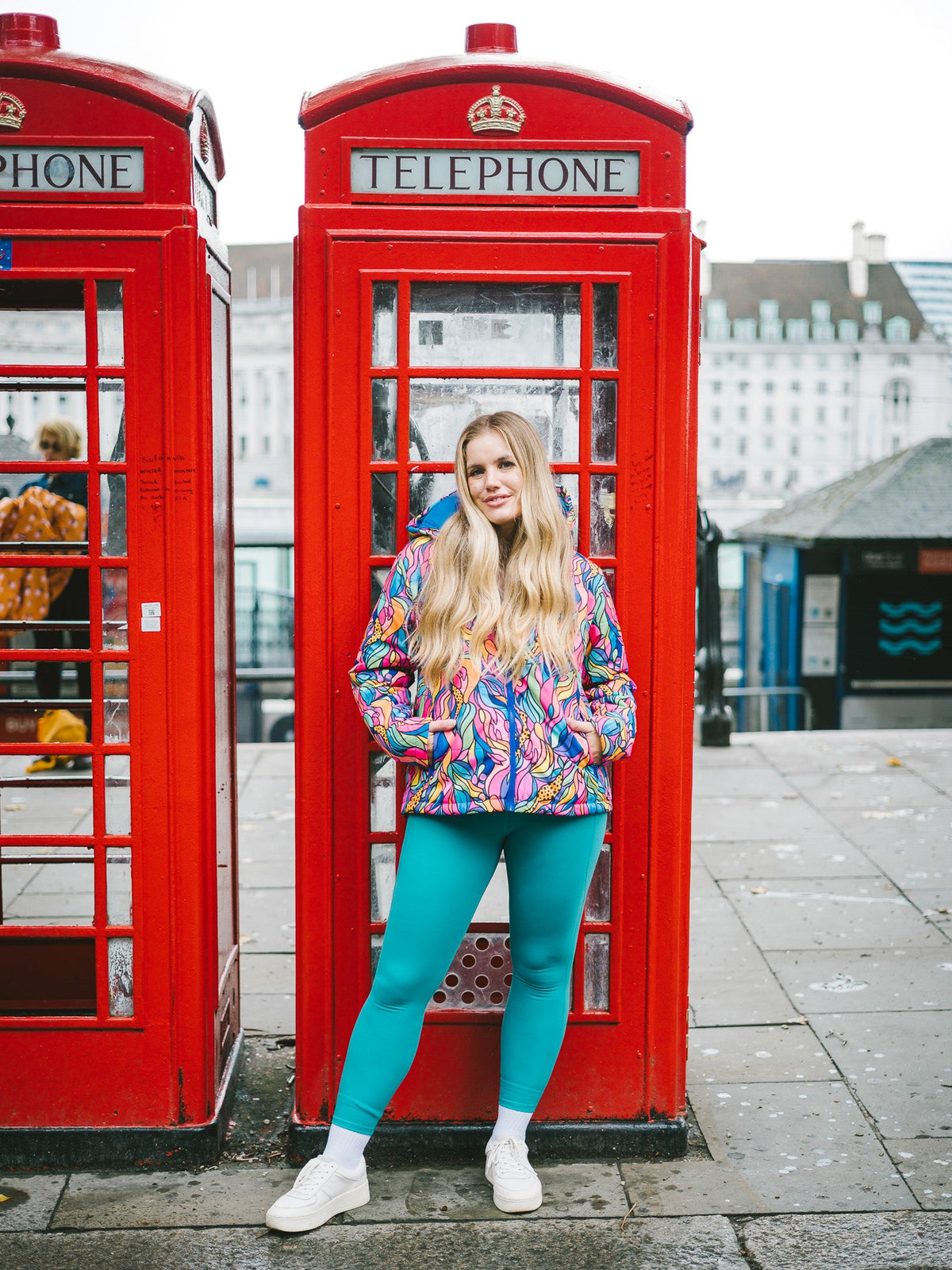 Amazon Kaleidoscope Hooded Puffer Jacket - Kasey Rainbow print puffer jacket