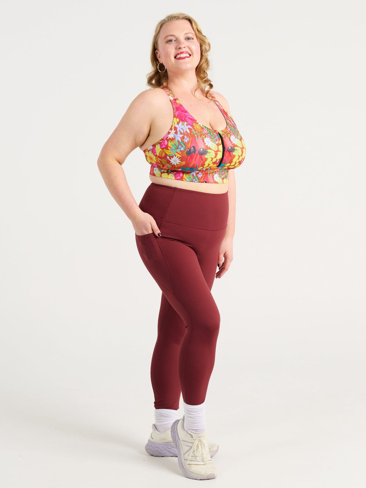 Australian Natives FlexiZip Crop, worn by Ruby
