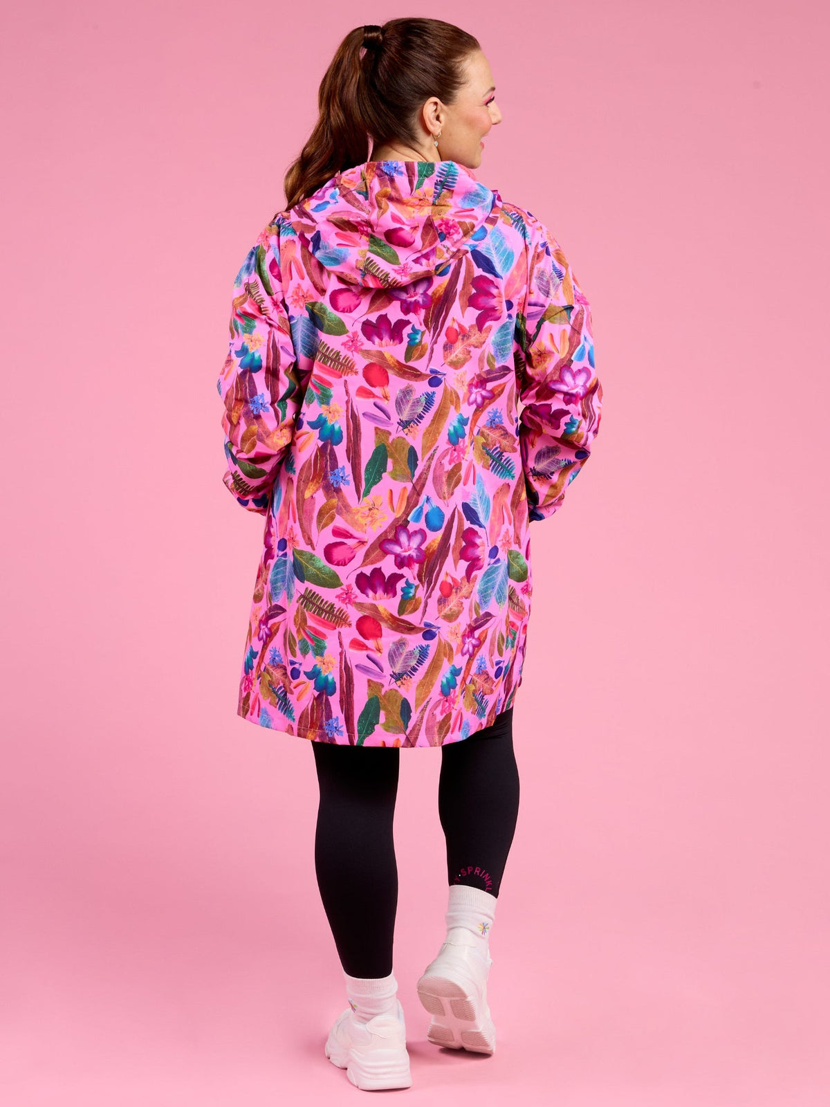 Backyard Treasures Longline Raincoat - jacket for layering