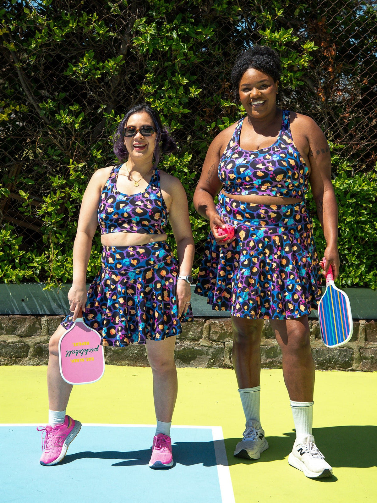 Berry Leopard Skort - pickleball skort