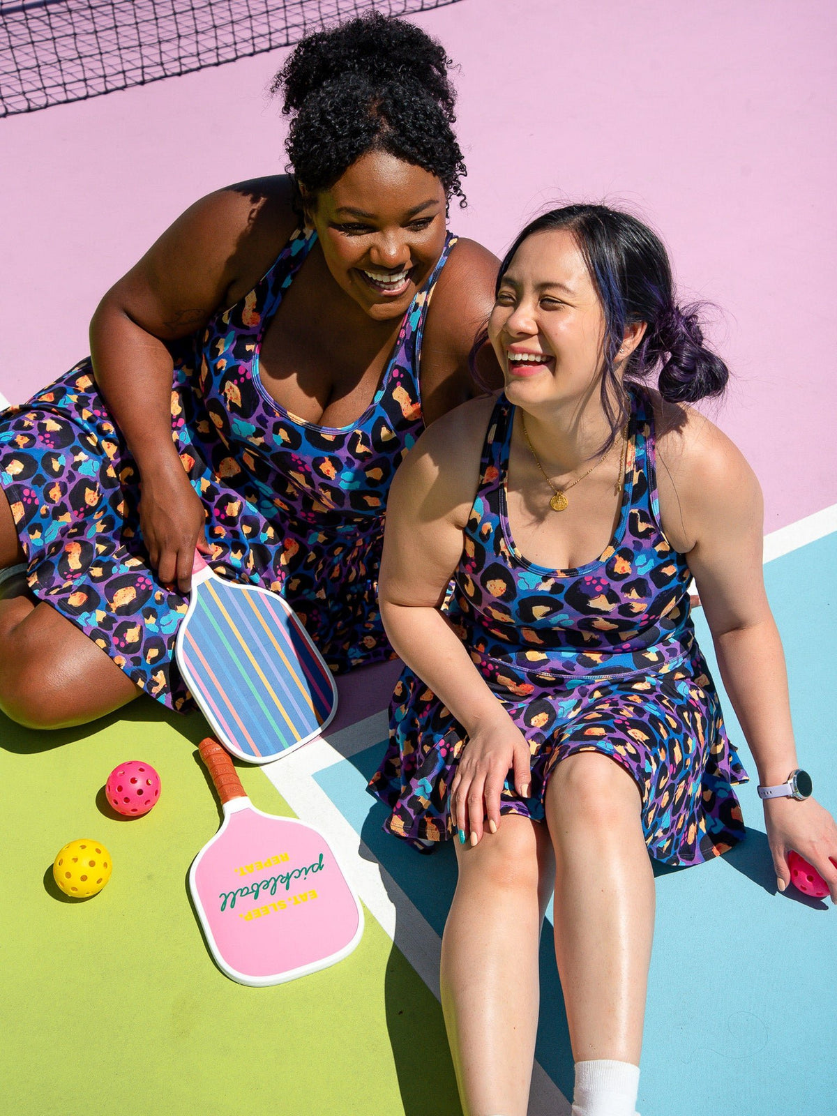 Berry Leopard Skort - sustainable material