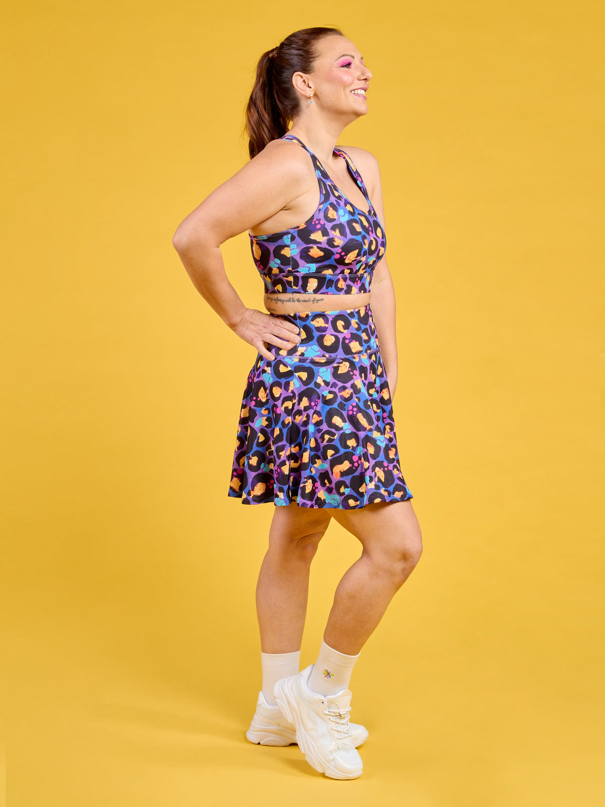 Berry Leopard Ultimate Racerback Crop