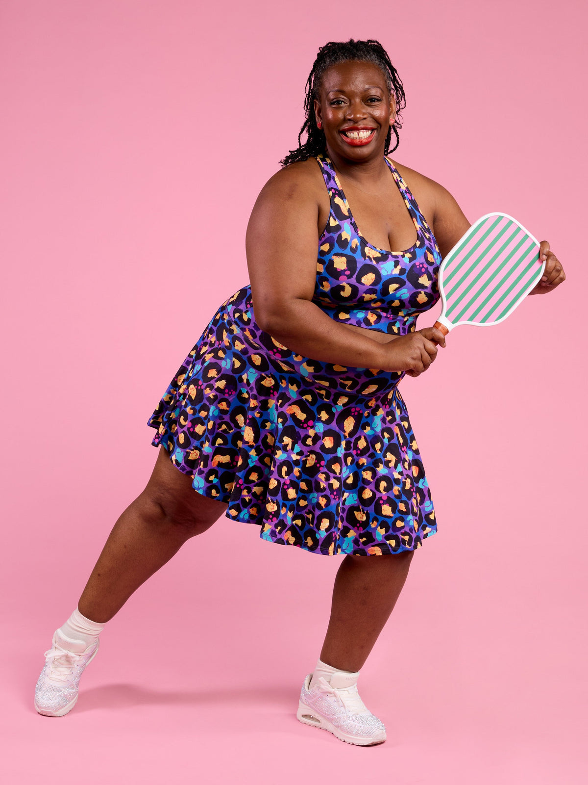 Berry Leopard Ultimate Racerback Crop