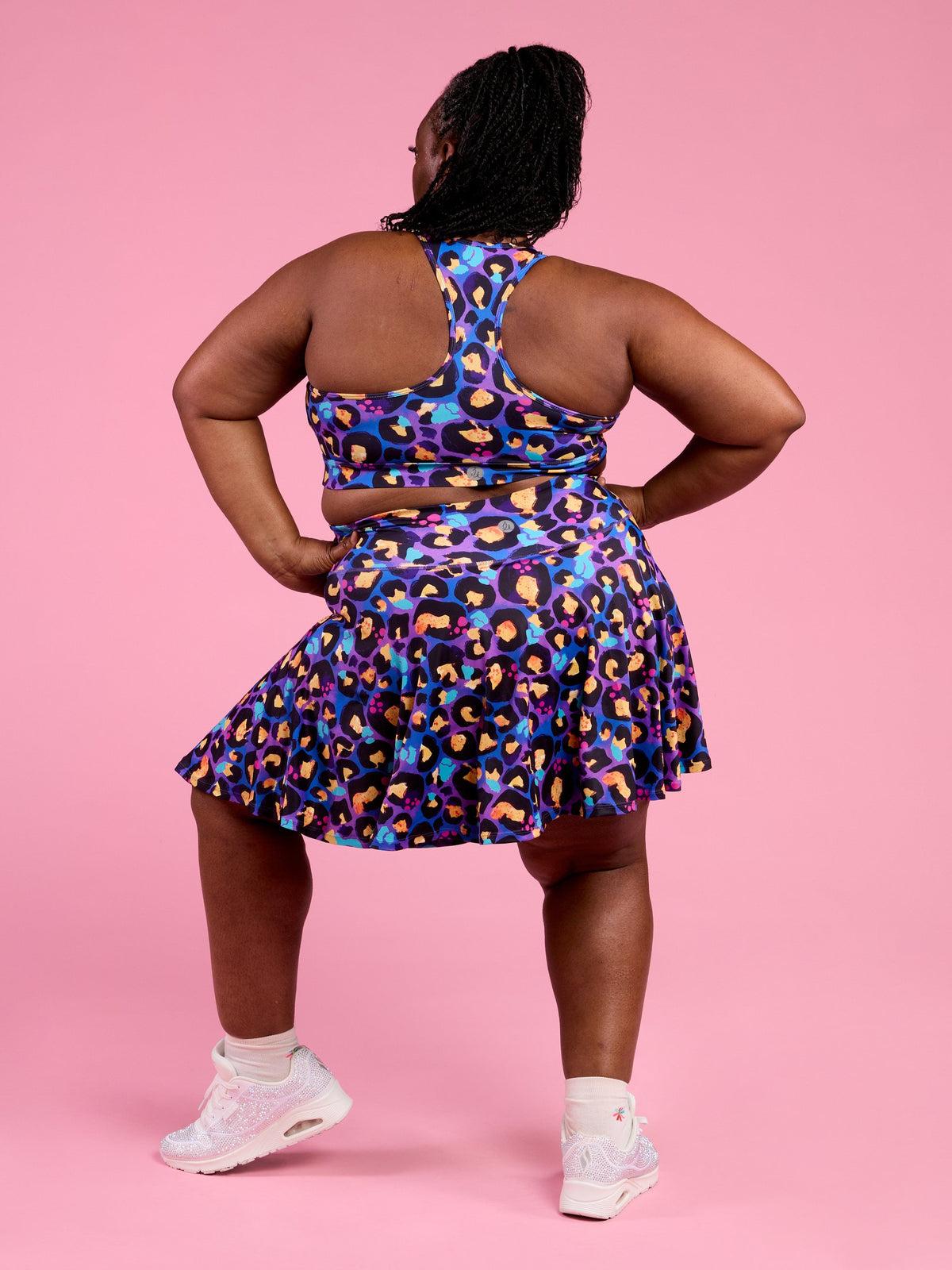 Berry Leopard Ultimate Racerback Crop