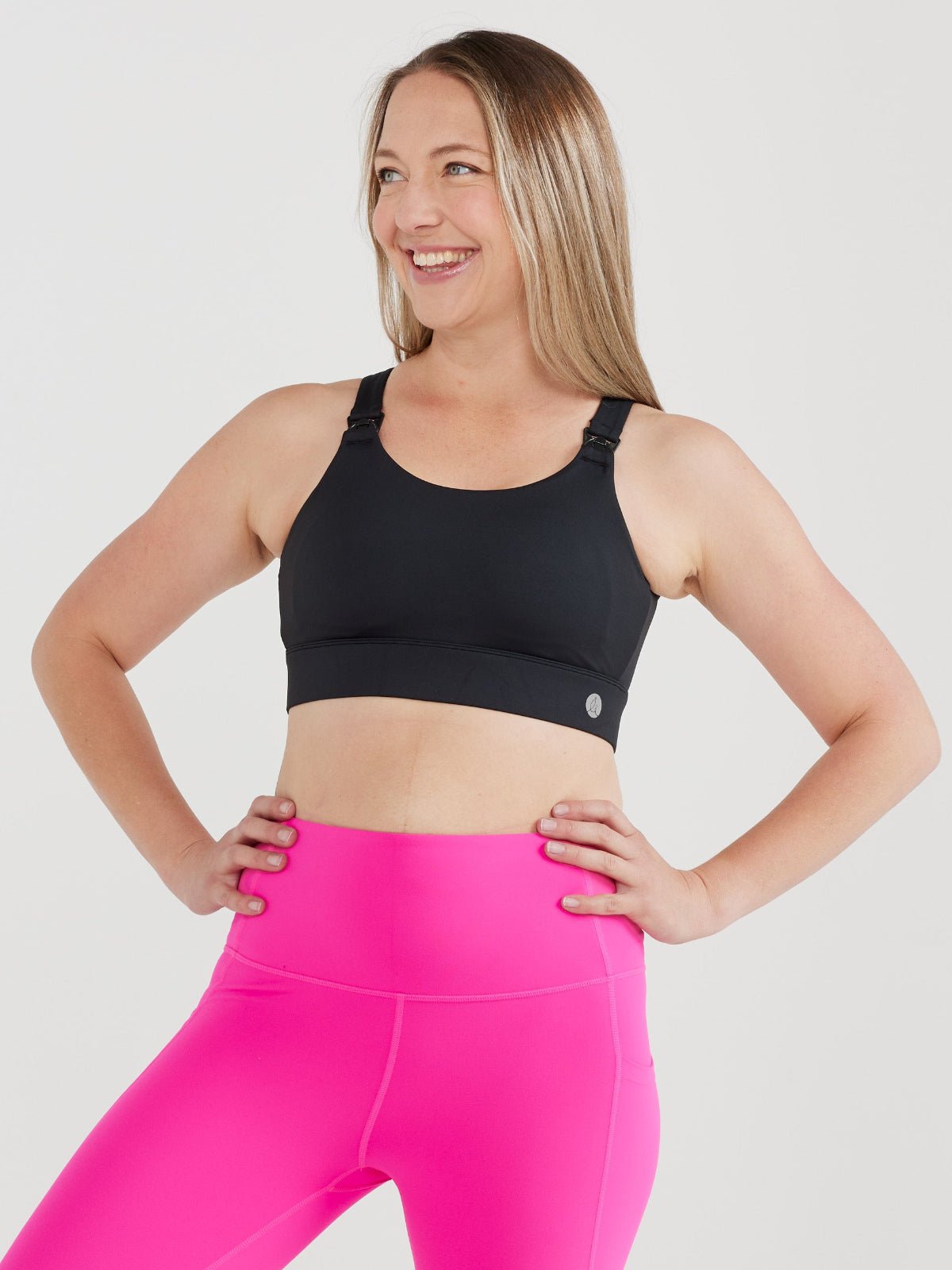 Black Liberty Hookback Nursing Crop