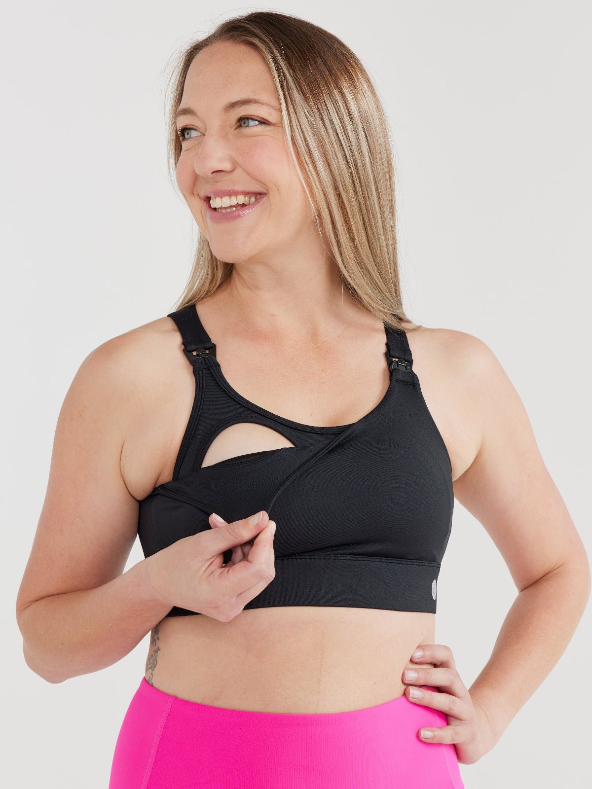 Black Liberty Hookback Nursing Crop
