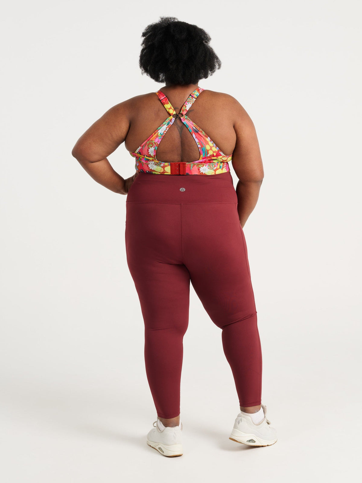 Cherry Choc SleekFit Legging, 7/8-length, worn by Zee