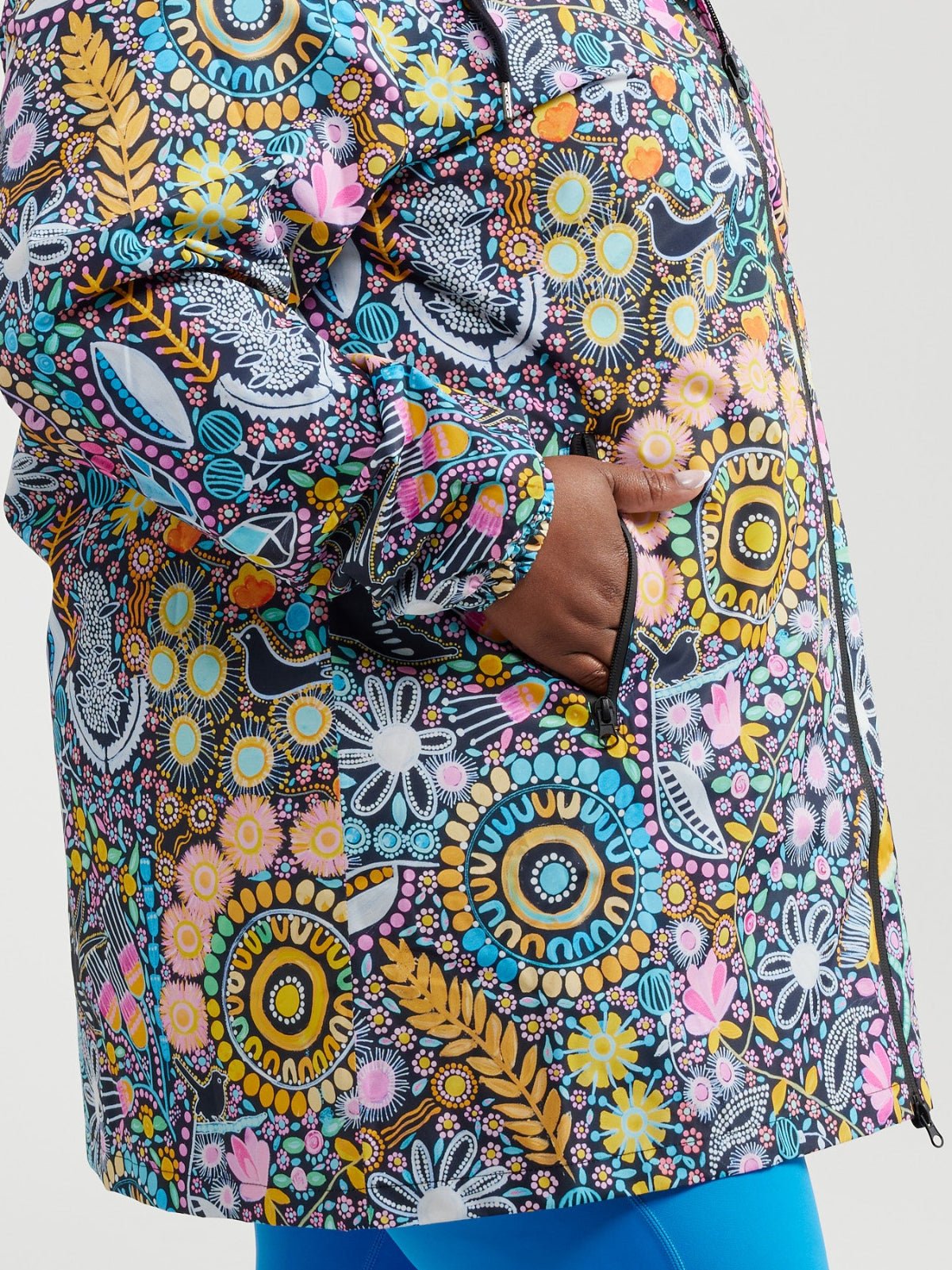 Coastal Wildflowers Longline Raincoat (PREORDER)