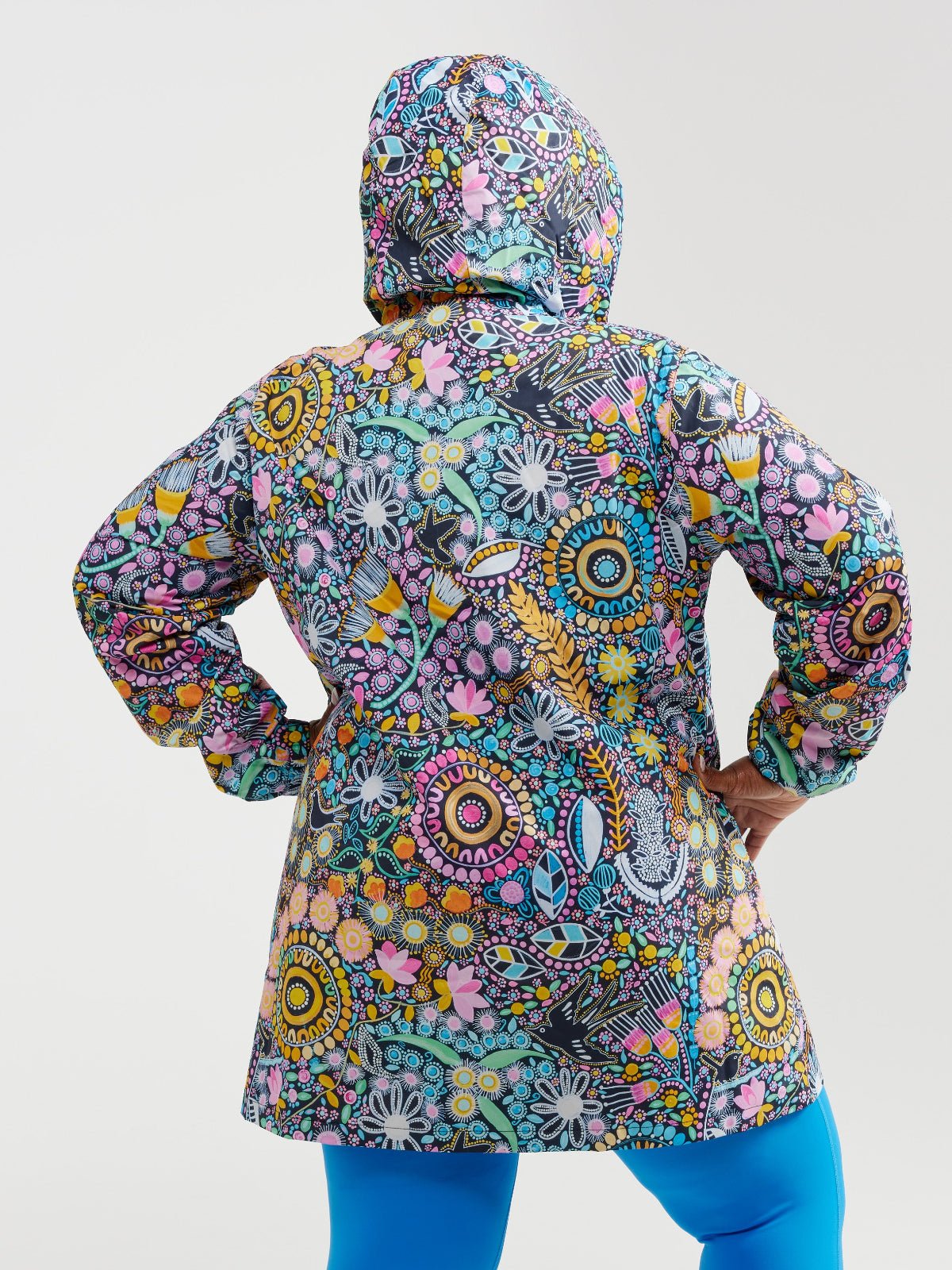 Coastal Wildflowers Longline Raincoat (PREORDER)