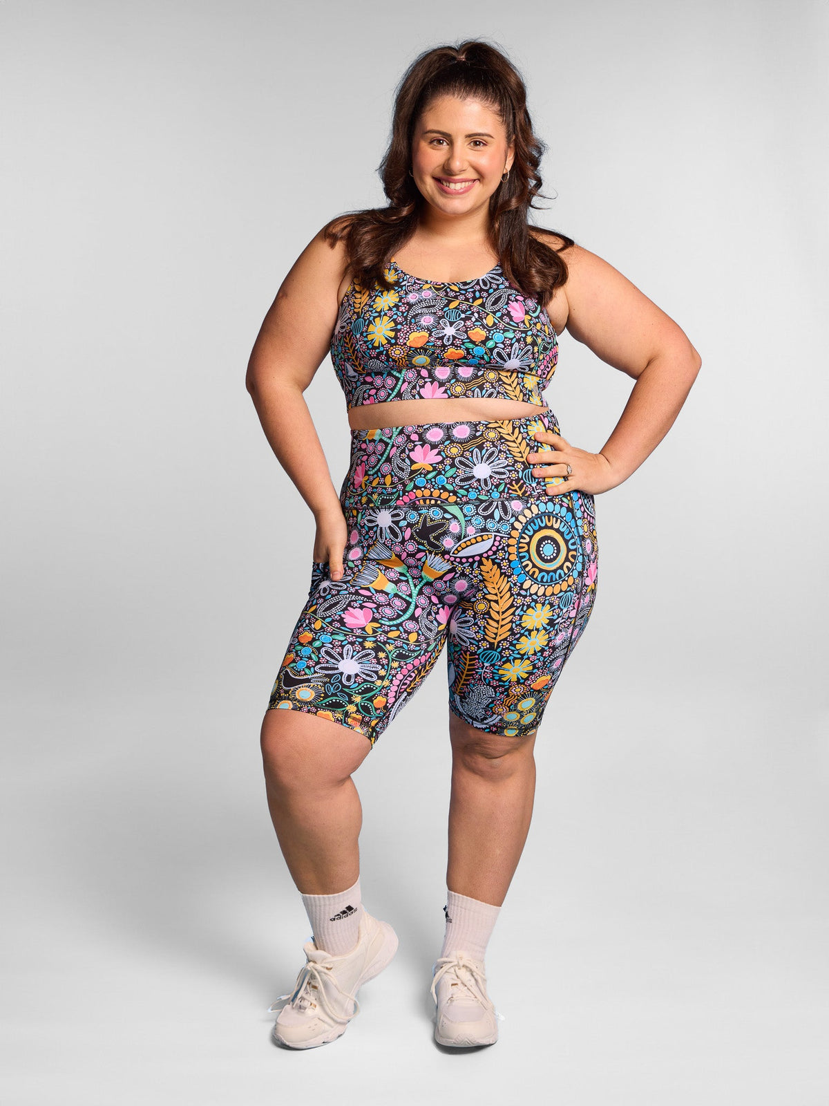 Coastal Wildflowers SleekFit Bike Shorts