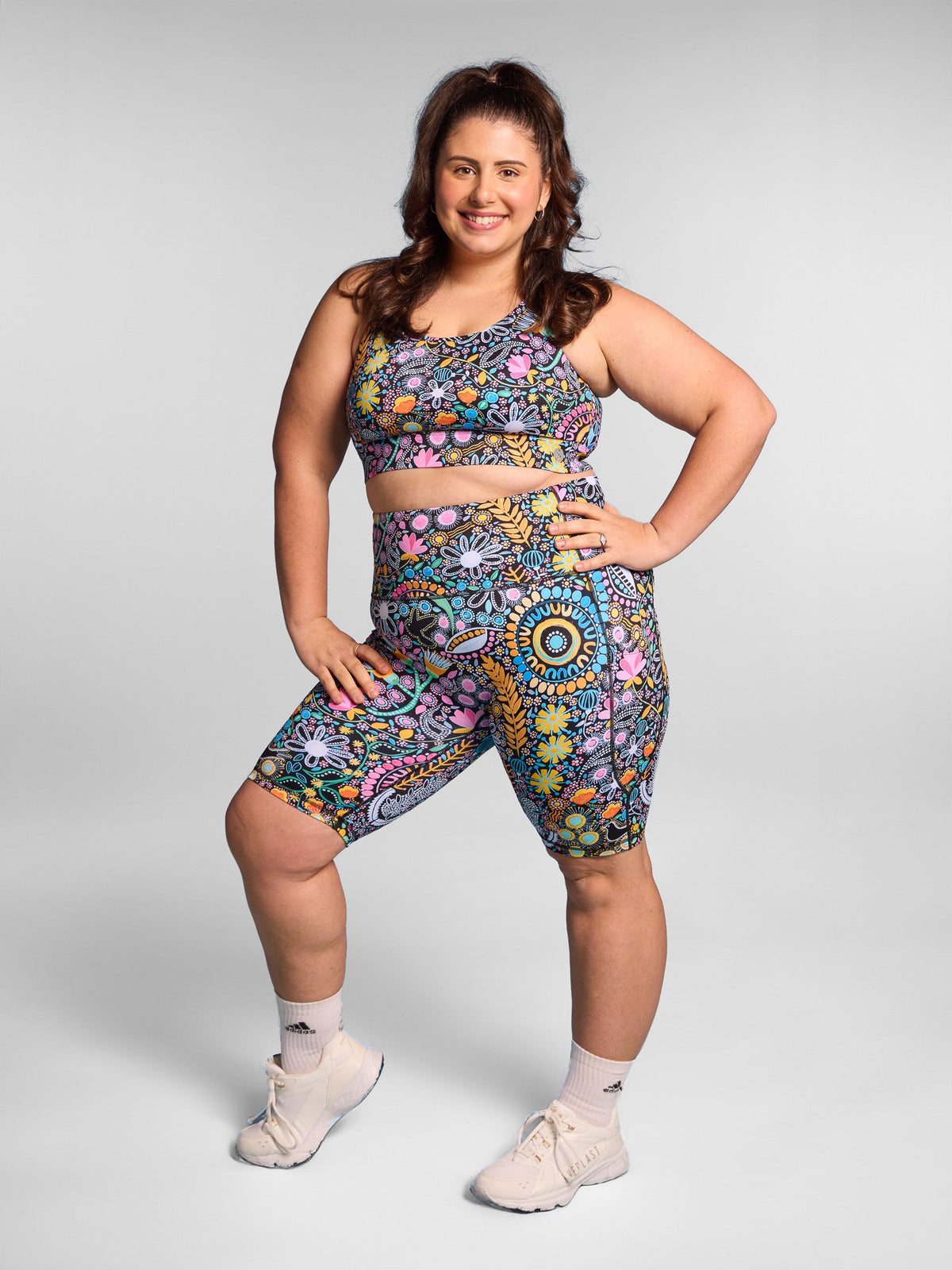 Coastal Wildflowers SleekFit Bike Shorts