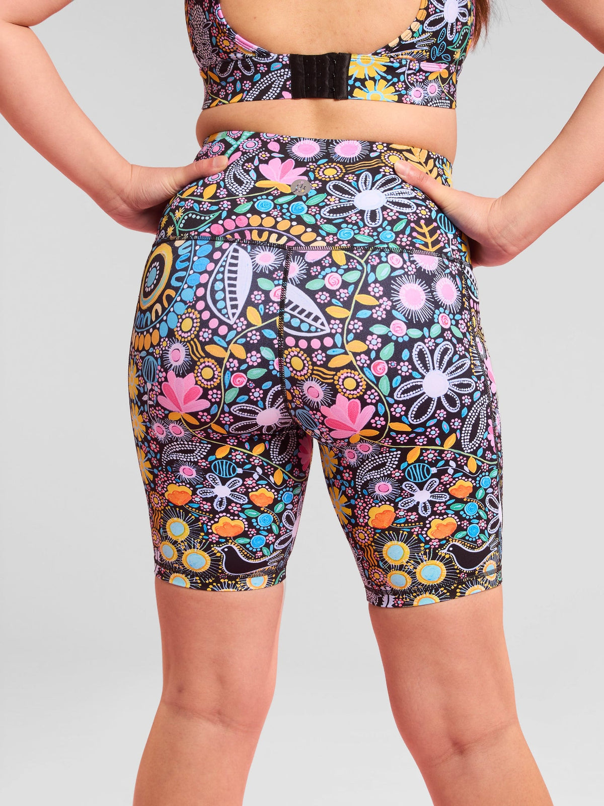 Coastal Wildflowers SleekFit Bike Shorts