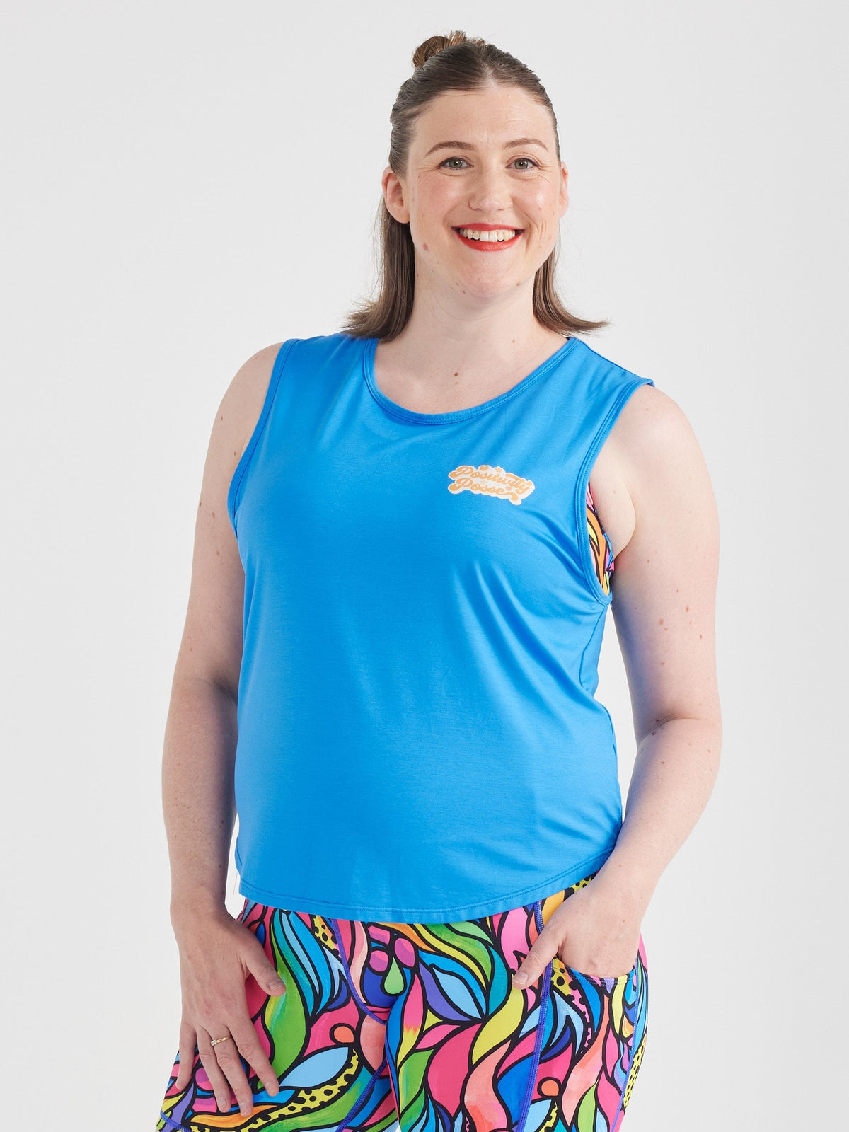 Cobalt Blue Active Curve Tank