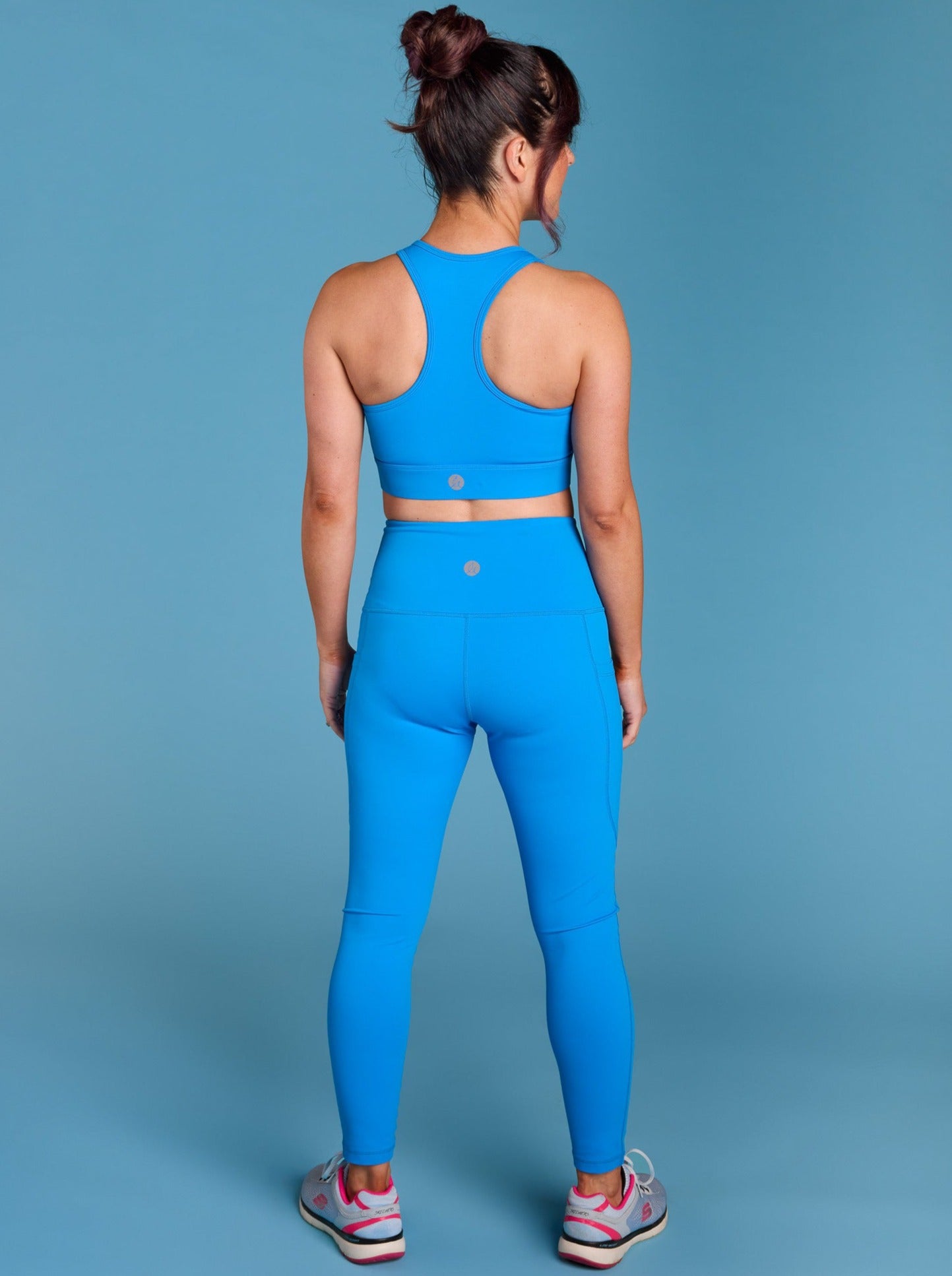 Cobalt Blue Everyday Legging - 7/8 length - sustainable pocket leggings made from recycled plastic bottles