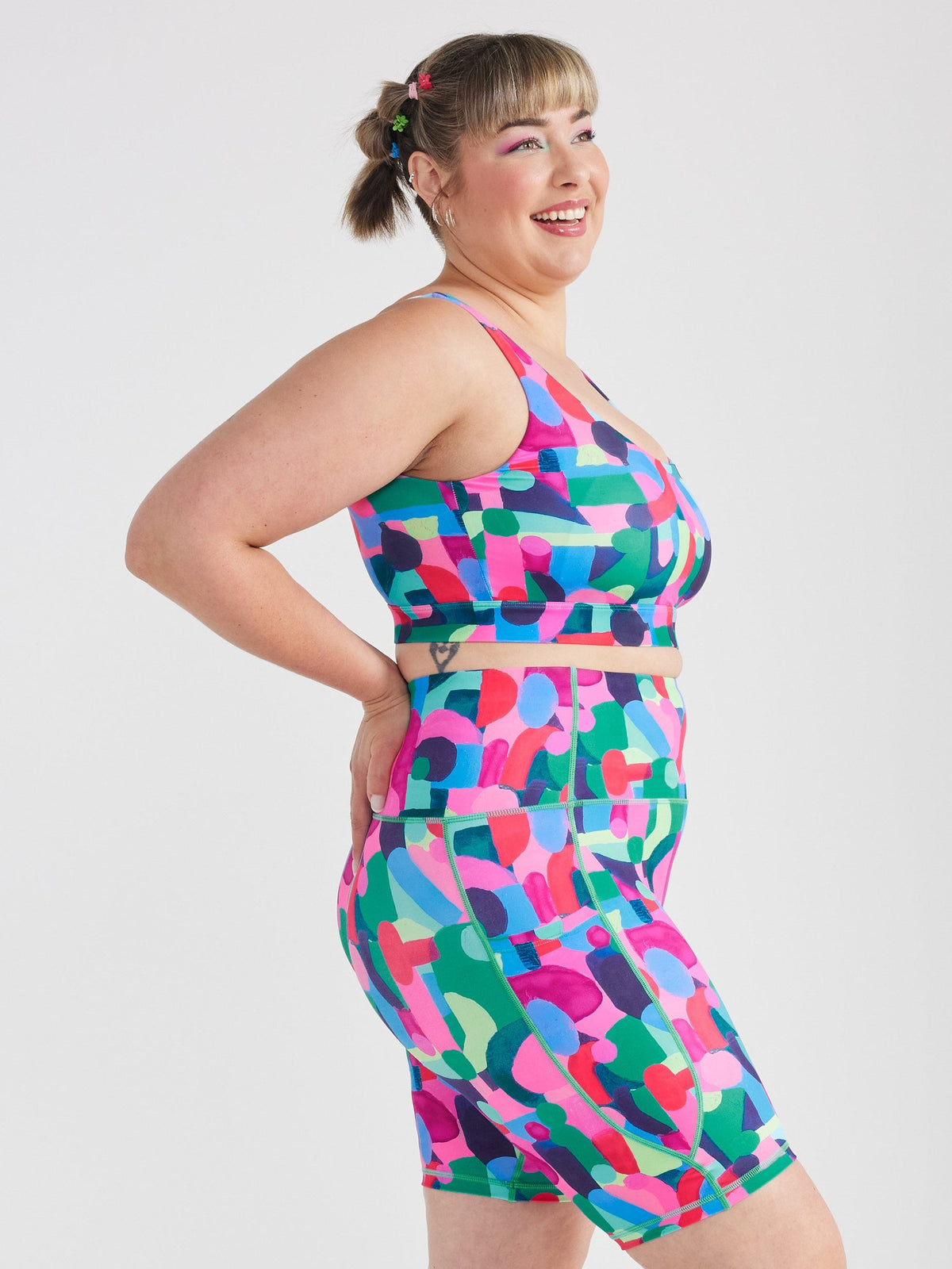 Confetti Jewels Active Swim Crop