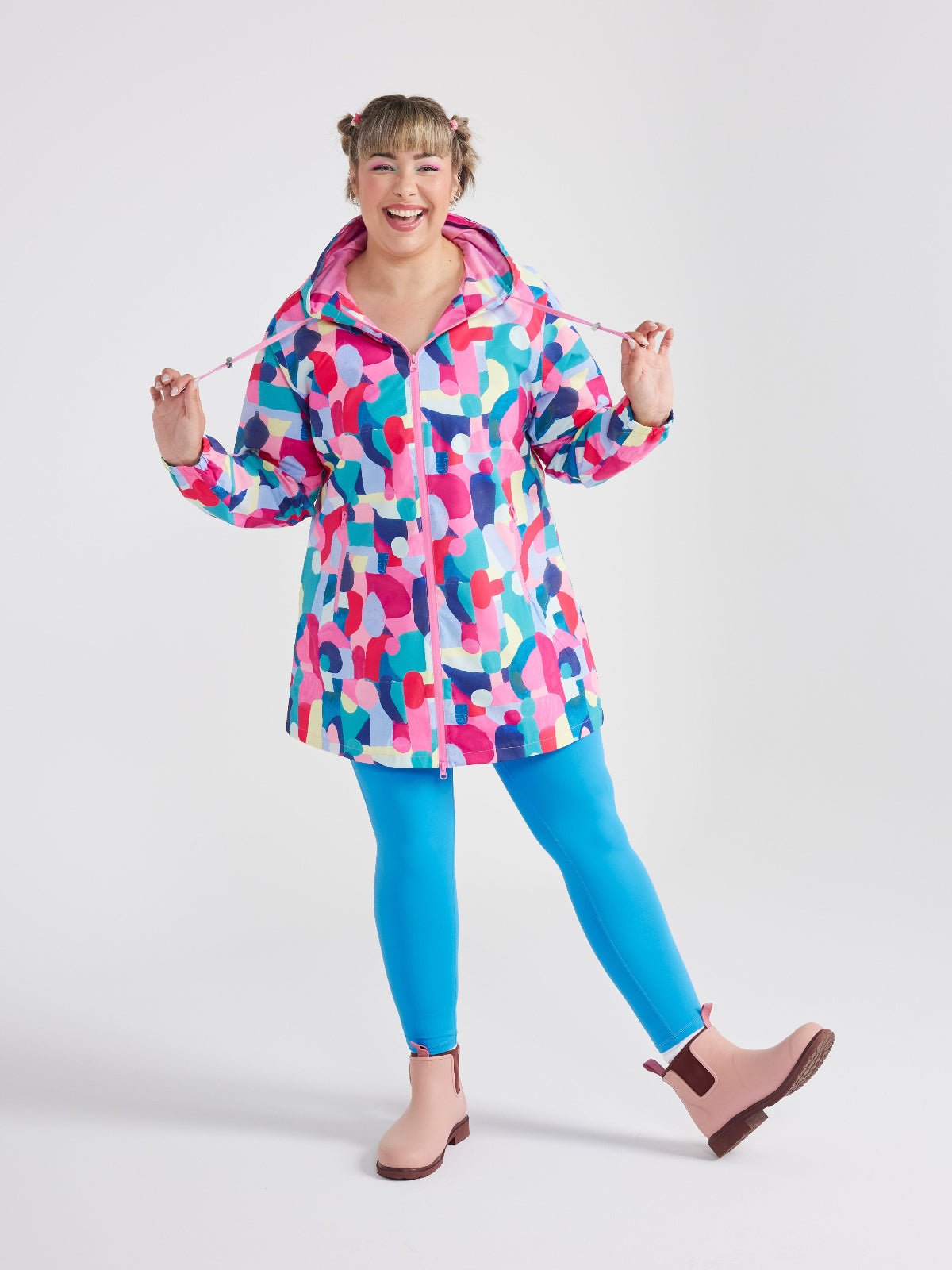 Confetti Jewels Longline Raincoat
