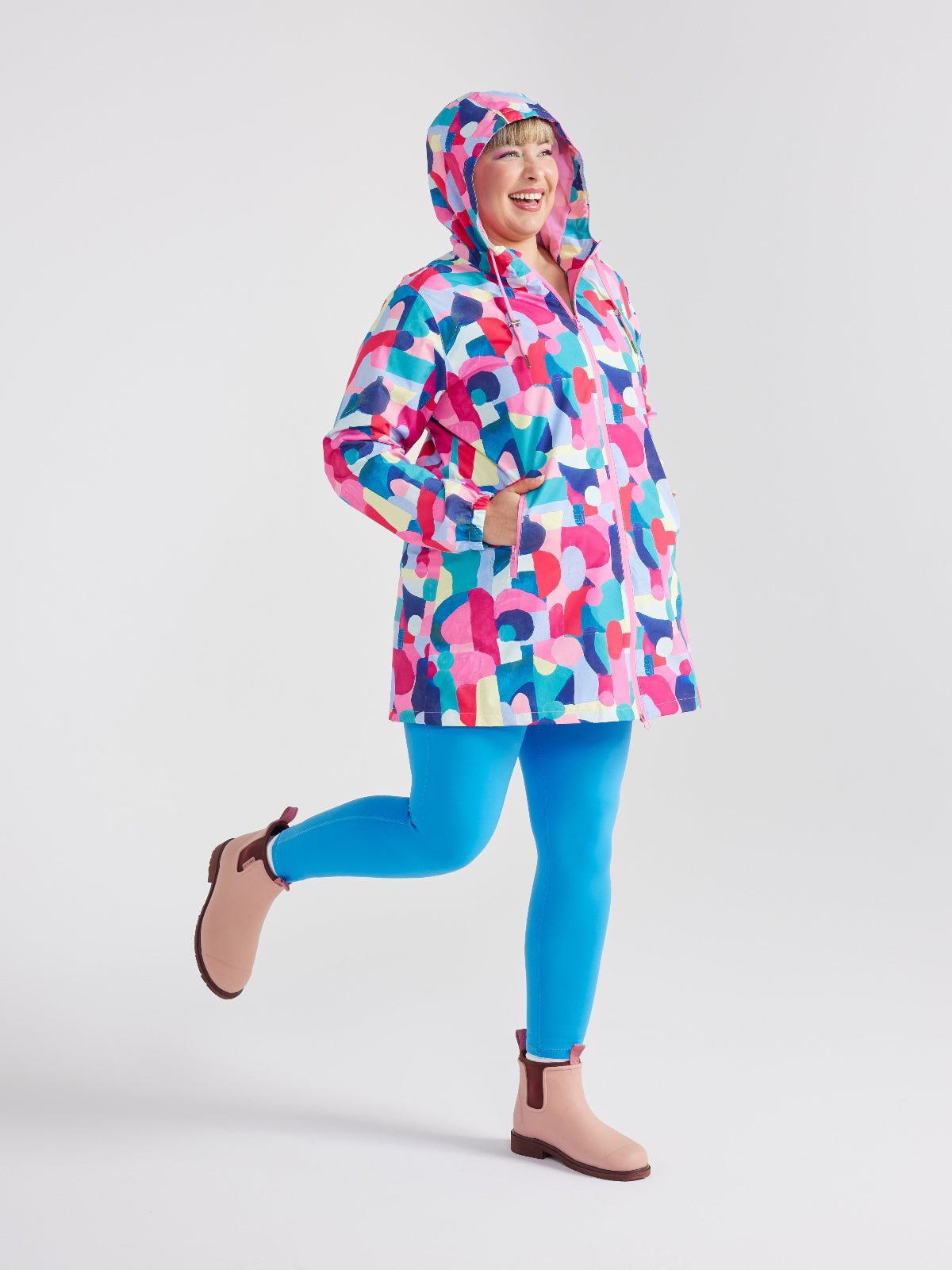 Confetti Jewels Longline Raincoat