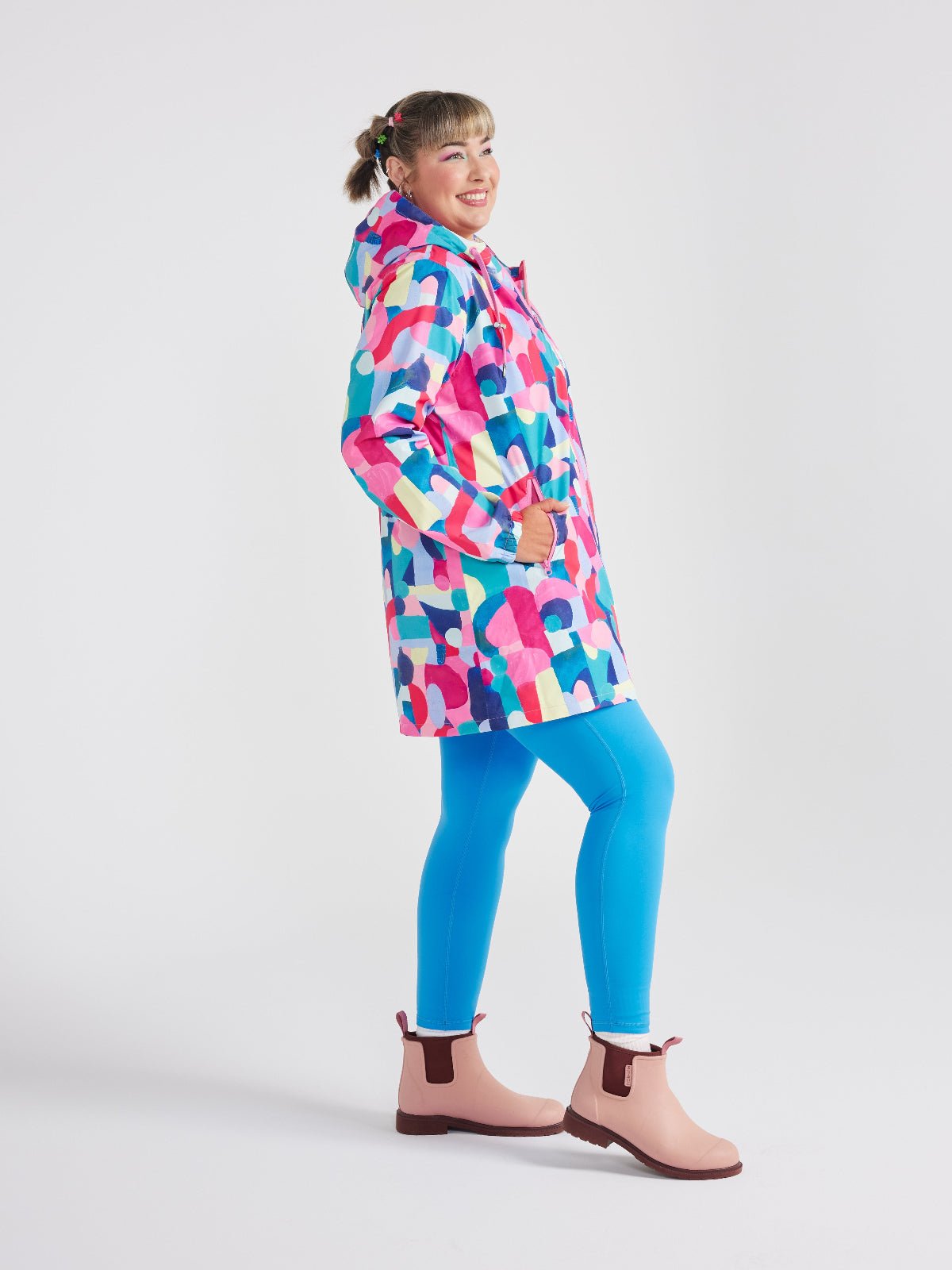 Confetti Jewels Longline Raincoat