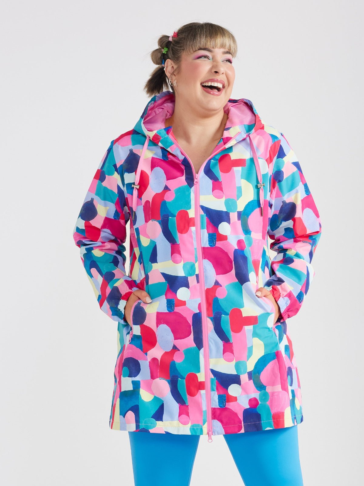 Confetti Jewels Longline Raincoat