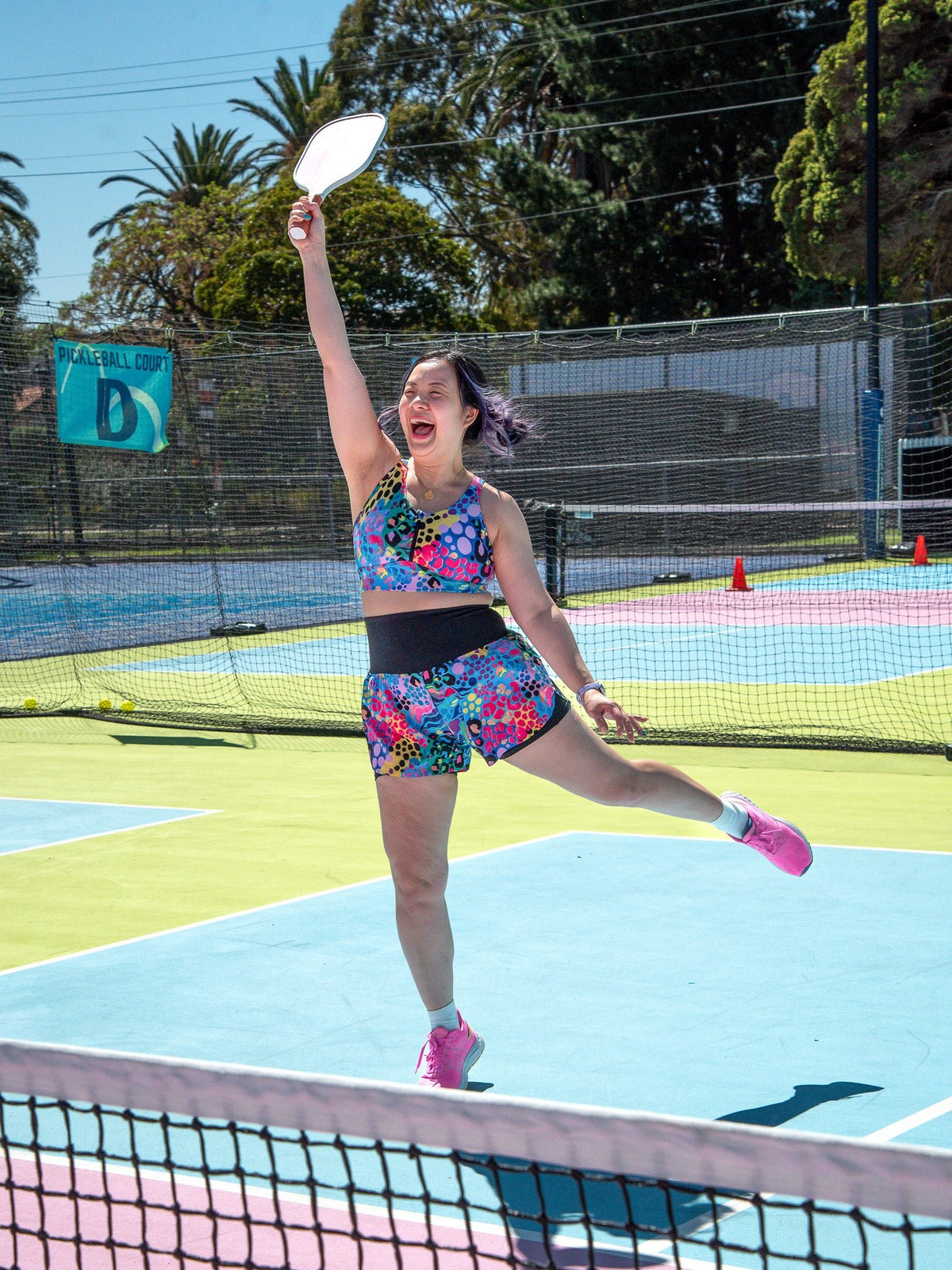 Electric Leopard 2-in-1 Running Shorts - running shorts with phone pocket