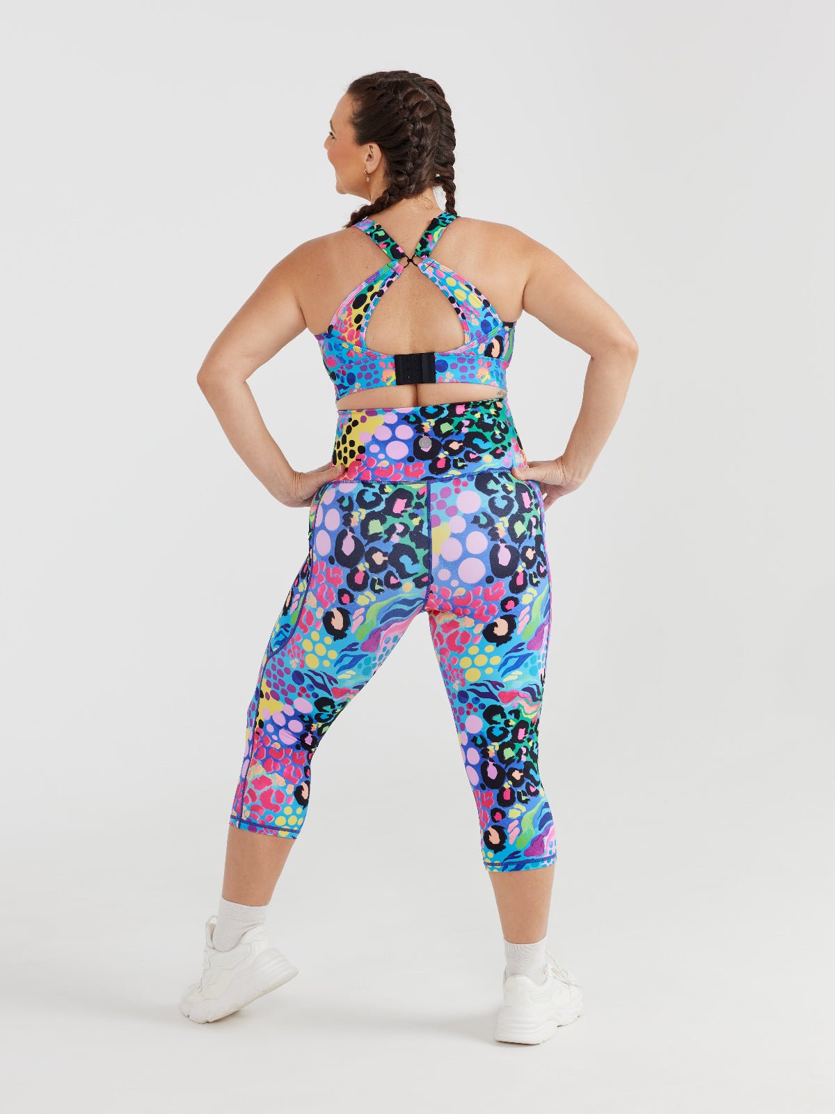 Electric Leopard Everyday Cropped Legging - 3/4 length