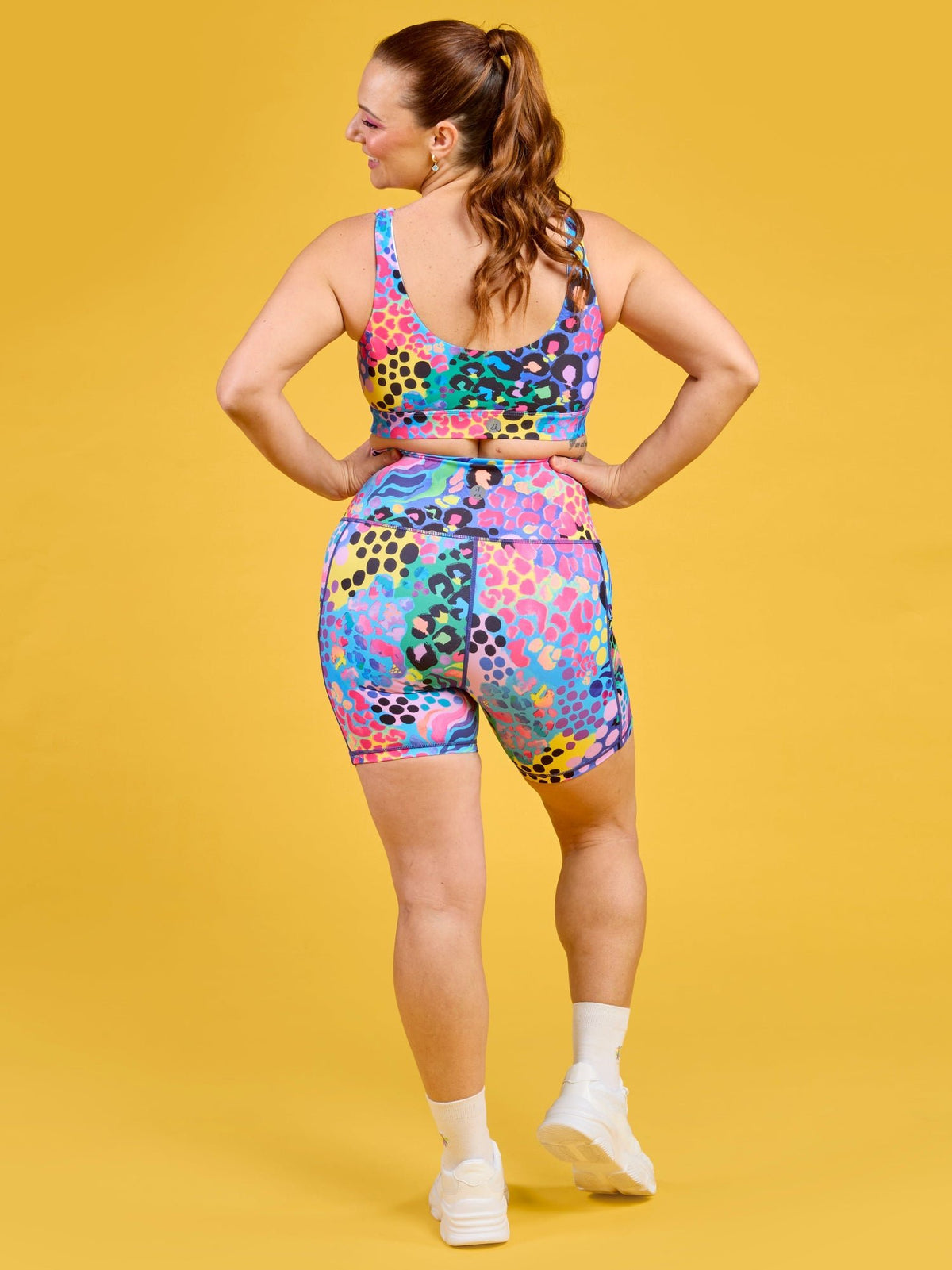 Electric Leopard Everyday Shortie Bike Shorts