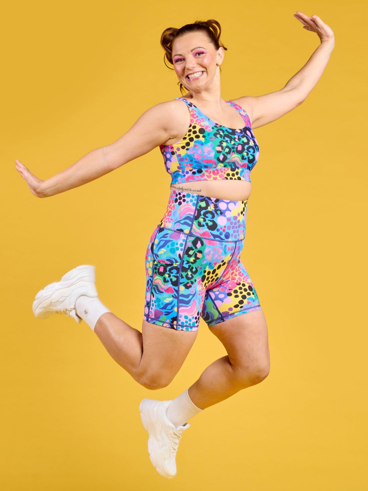 Electric Leopard Everyday Shortie Bike Shorts