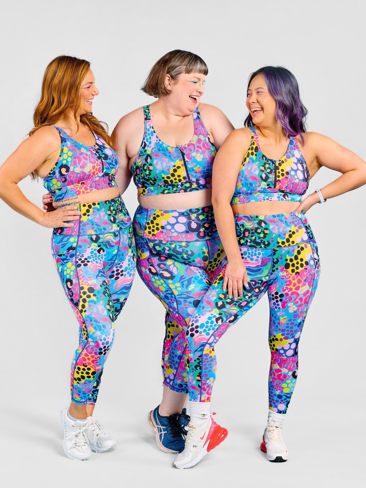 Electric Leopard FlexiZip Crop II - Electric leopard hookback crop sustainable materials