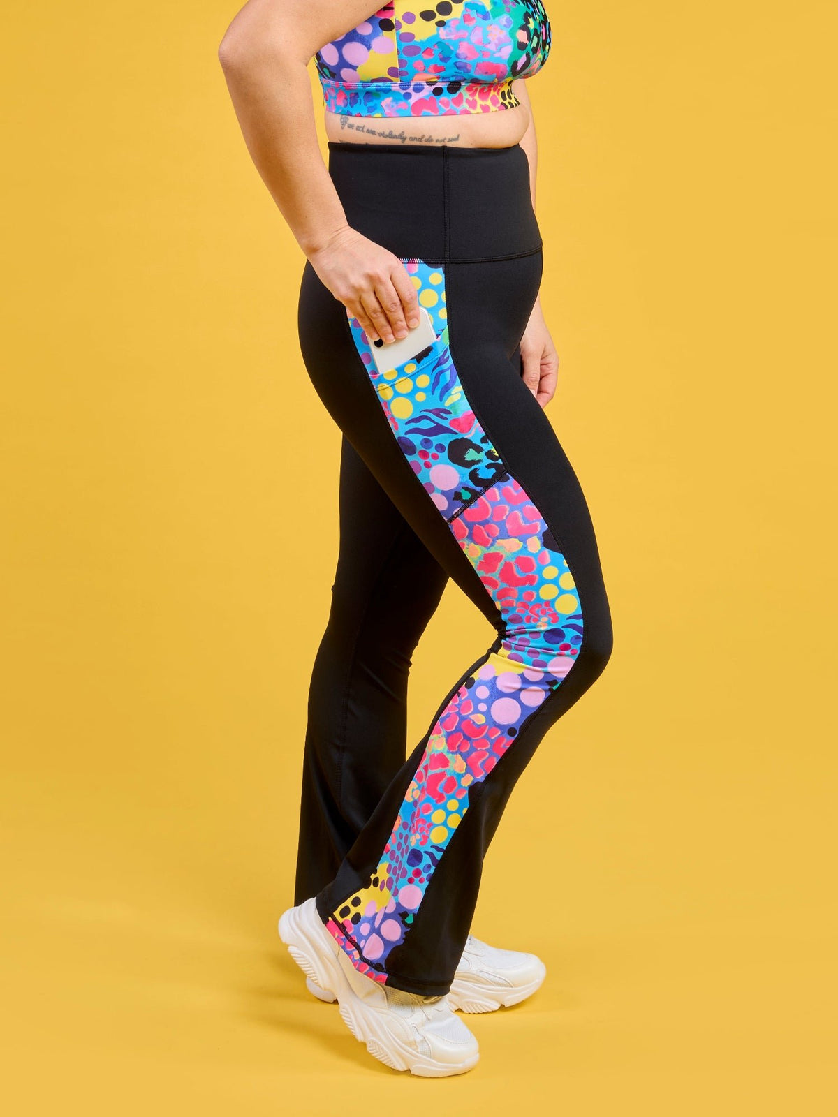 Electric Leopard - Power Flare Legging