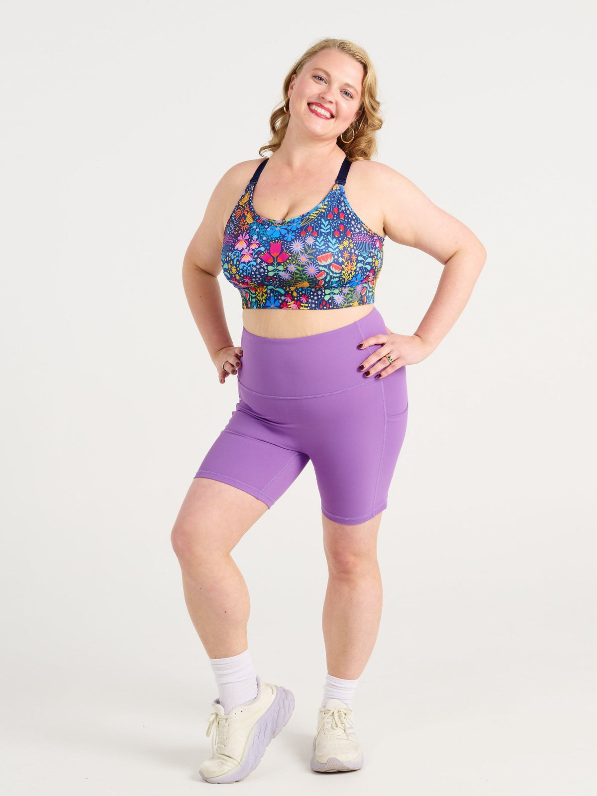Dusty Grape SleekFit Shortie Bike Shorts, worn by Ruby