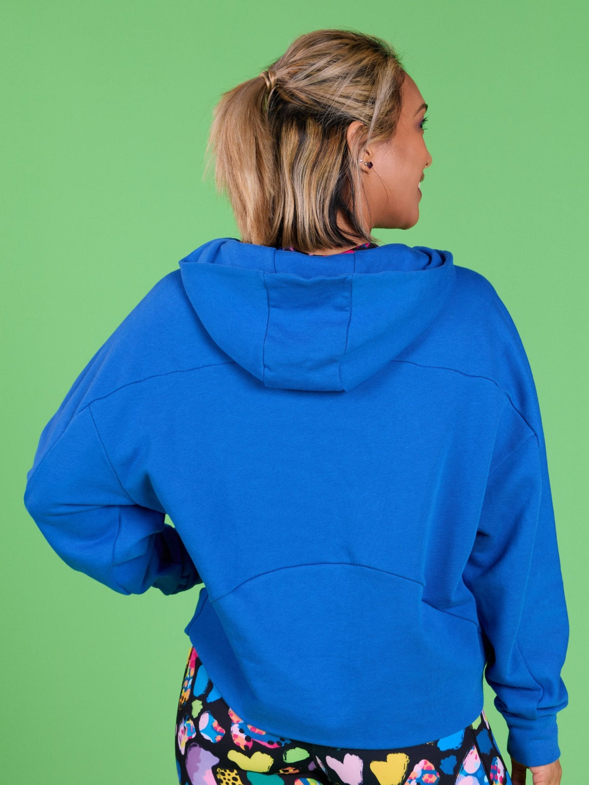 FlexiZip Hoodie - Royal Blue - oversized hoodie women's