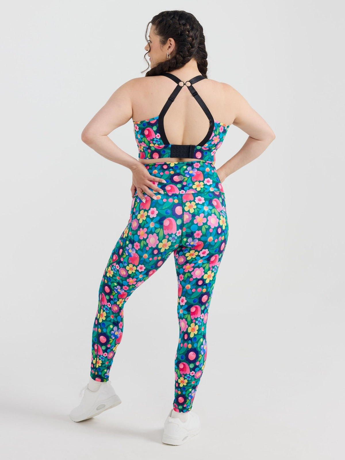 Floral Fields Everyday Legging - 7/8 length - high waisted flattering