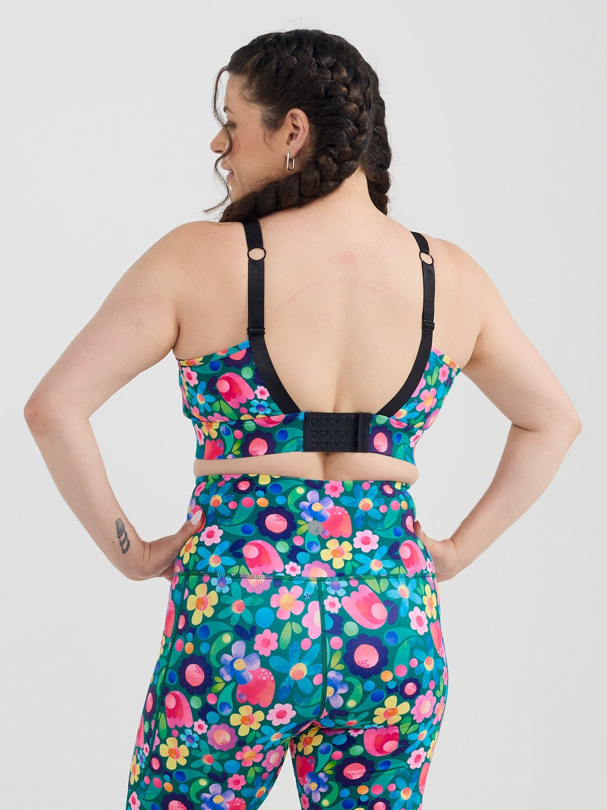 Floral Fields Miracle Nursing Sports Bra - adjustable back and straps