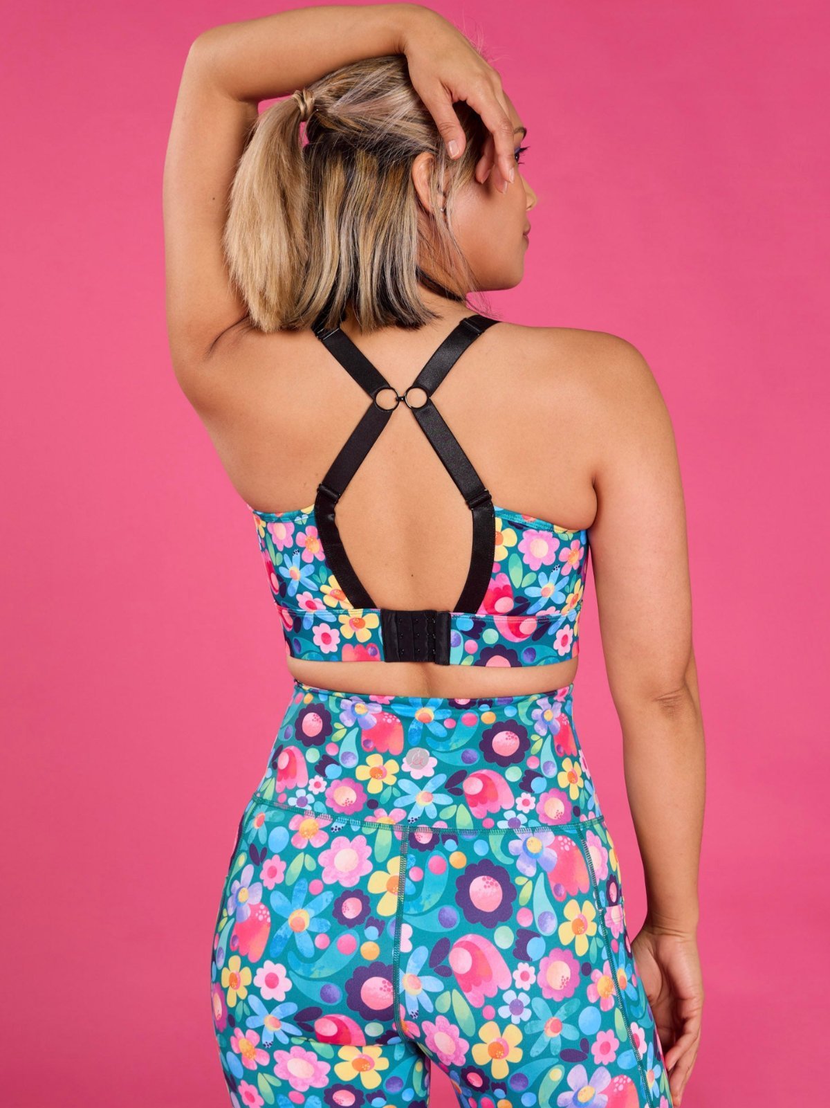 Floral Fields Miracle Nursing Sports Bra - Nursing Sports Bra with racerback