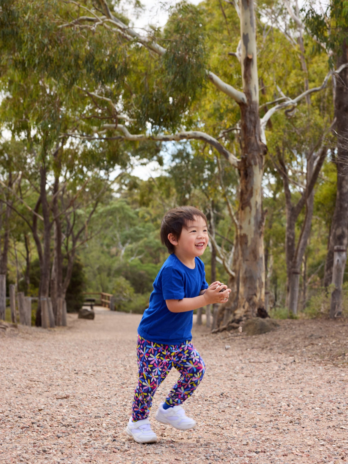 Happy Daisies - Bamboo Kids Leggings - matching mum and son clothes