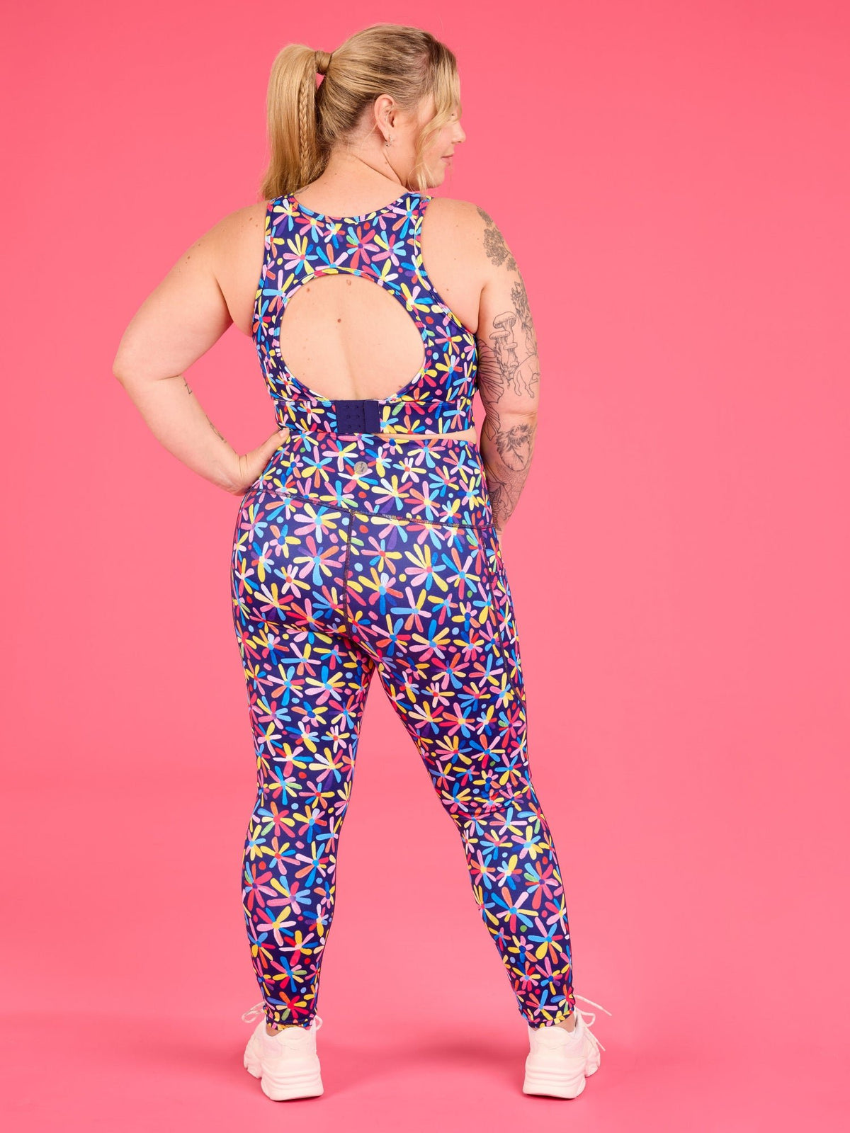 Happy Daisies Everyday Legging - 7/8 length - legging 7/8 high waist with pockets